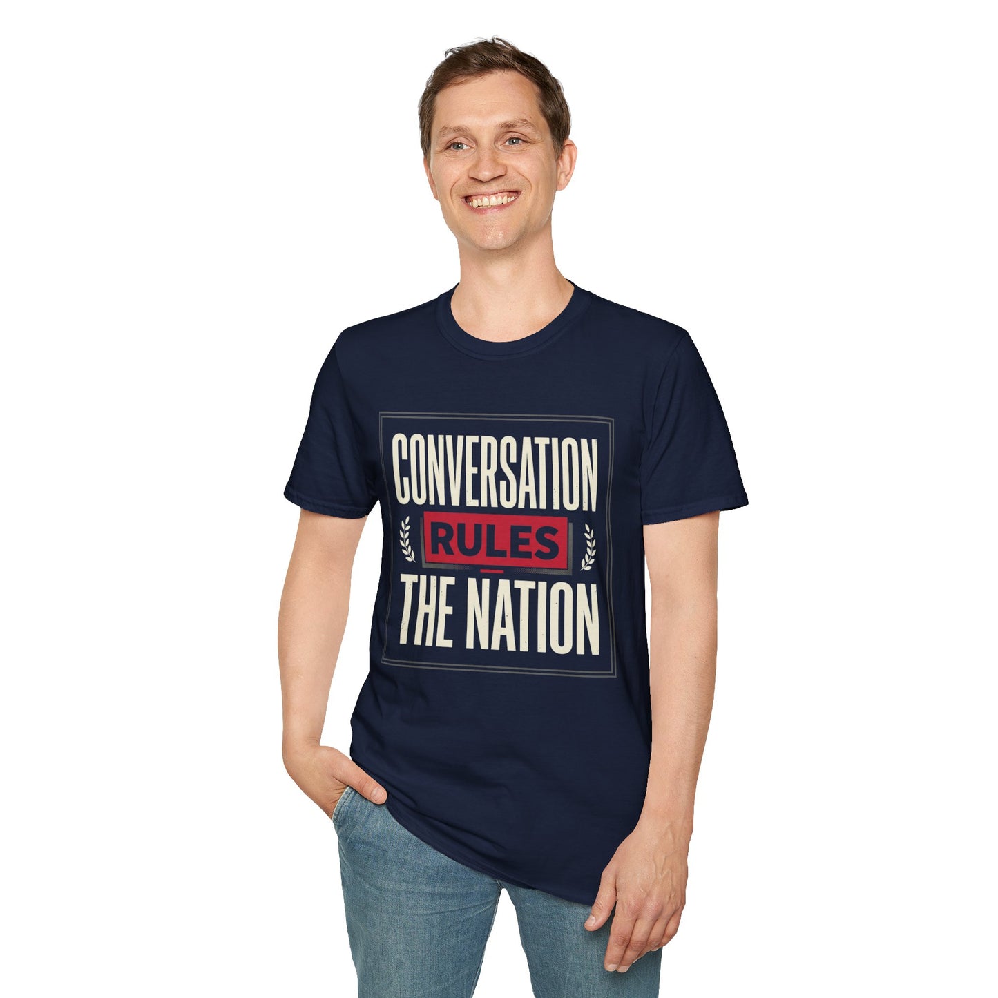 Conversation Rules T-Shirt — "Conversation Rules the Nation" Graphic Tee