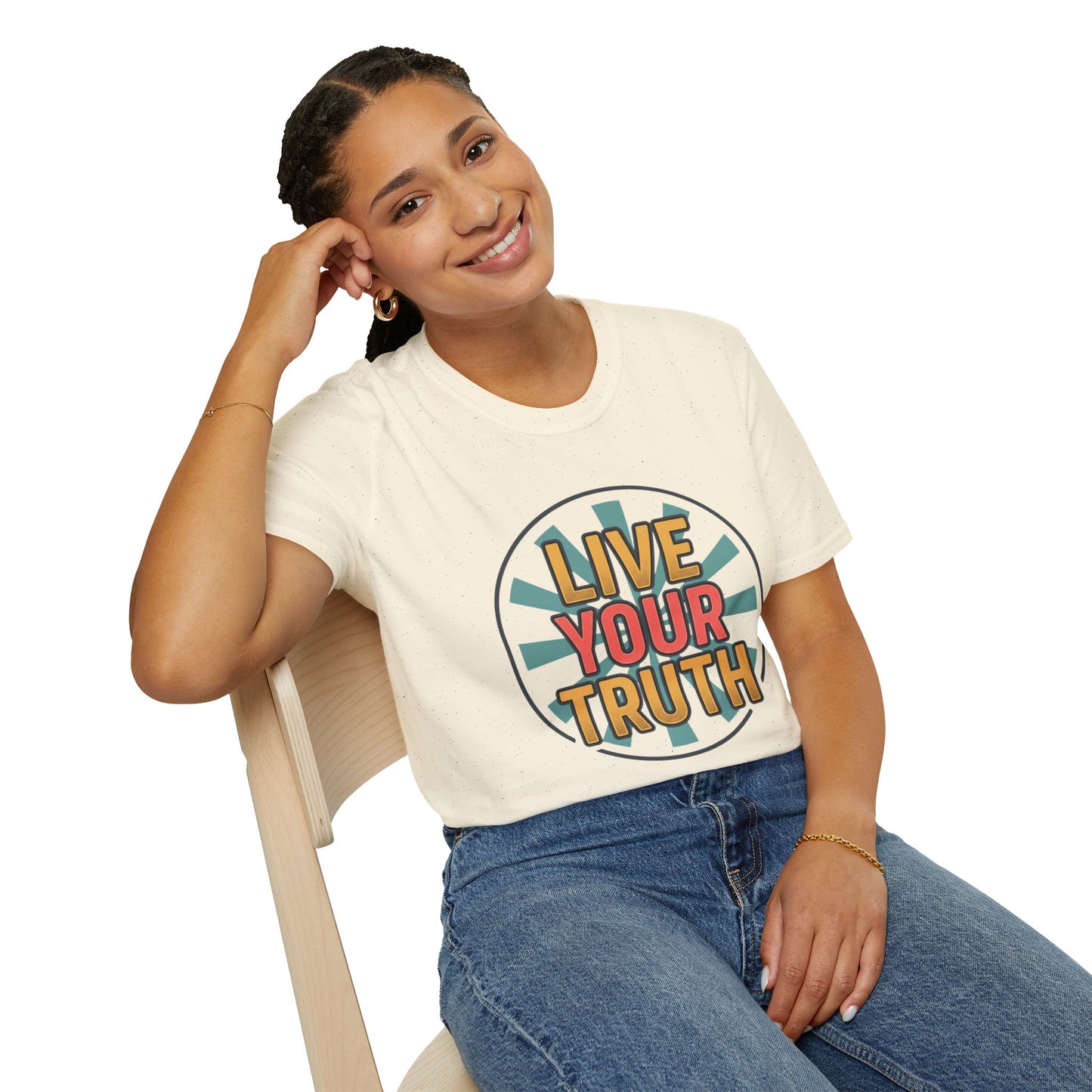 Live Your Truth T-Shirt — Retro Inspirational Graphic Tee