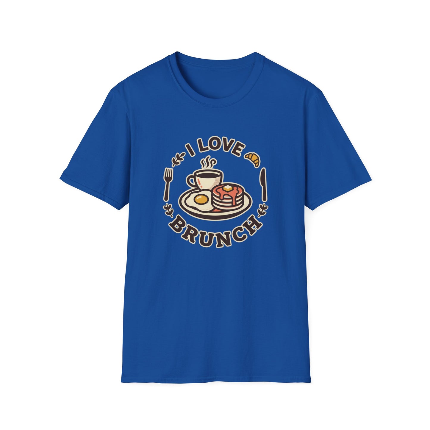 Brunch Lover T-Shirt – "I Love Brunch" Pancakes & Coffee Graphic Tee