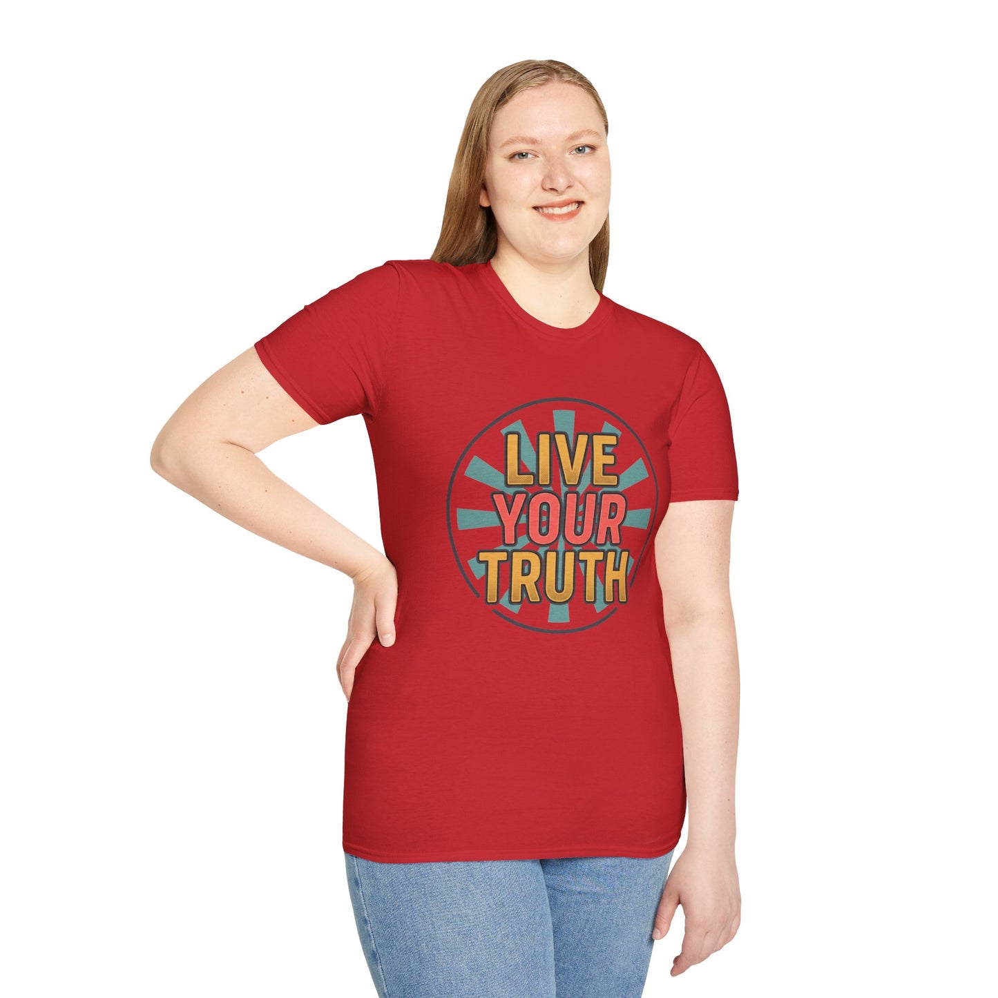 Live Your Truth T-Shirt — Retro Inspirational Graphic Tee