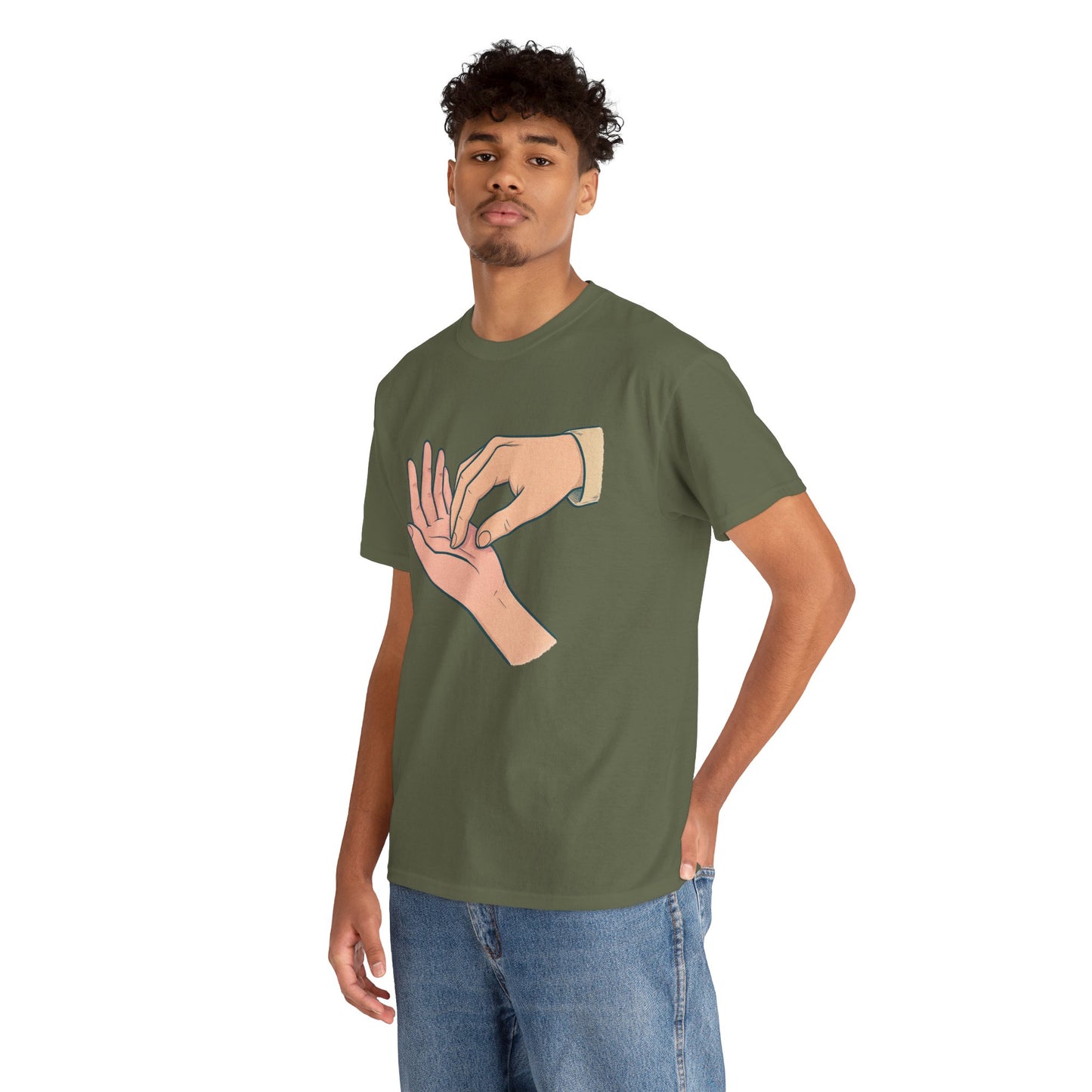 T-Shirt - Gentle Palm Reading Illustration Tee