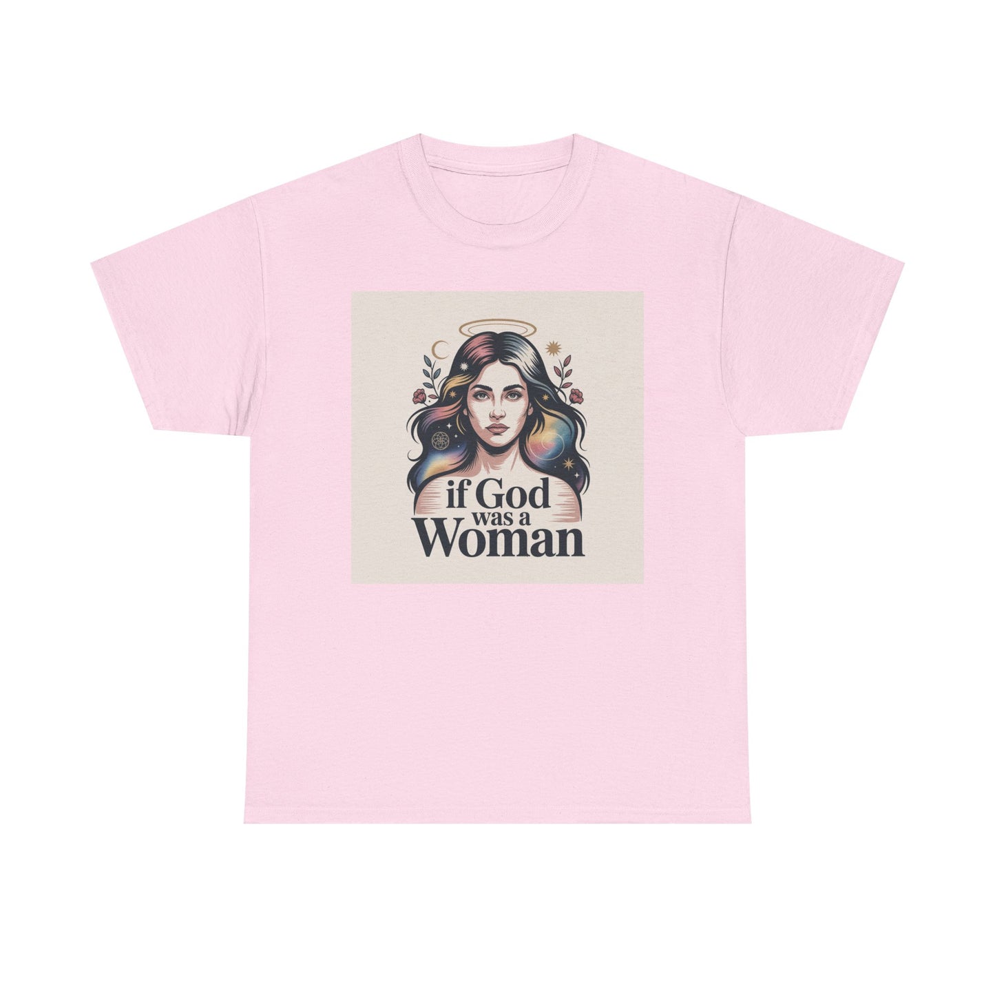 If God Was a Woman T-Shirt — Feminist Retro Portrait Tee
