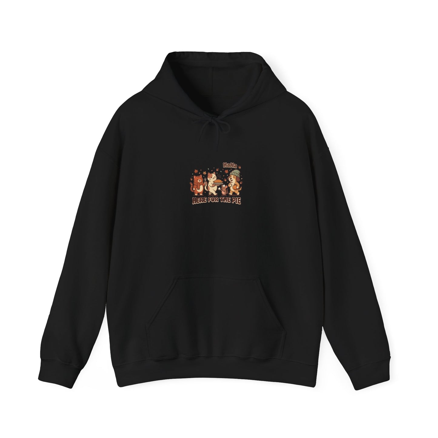 Thanksgiving Turkey Pie Graphic Hoodie | Fall Harvest Friendsgiving Sweatshirt