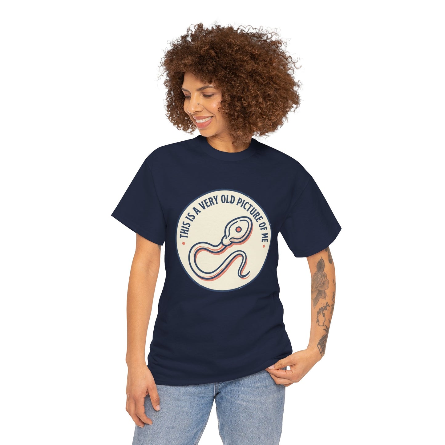 "This Is A Very Old Picture Of Me" Retro Snake Graphic Tee