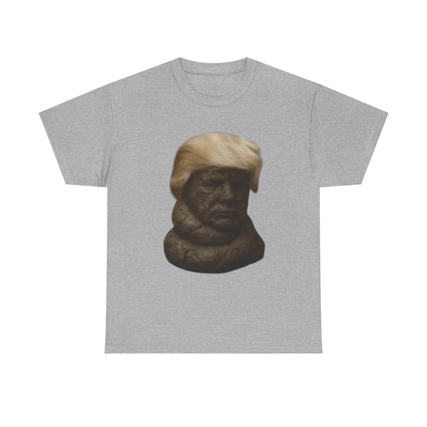 Graphic Tee — Bronze Bust Illustration T‑Shirt