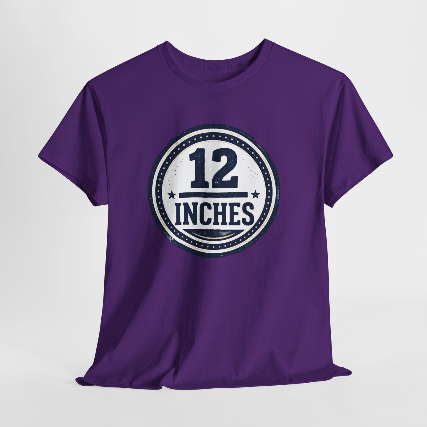 12 Inches Badge T-Shirt — Vintage Stamp Graphic Tee