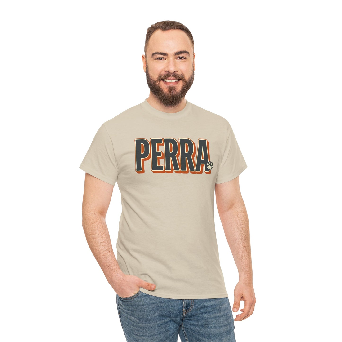Perra Graphic Tee – Bold Retro Lettering T-Shirt