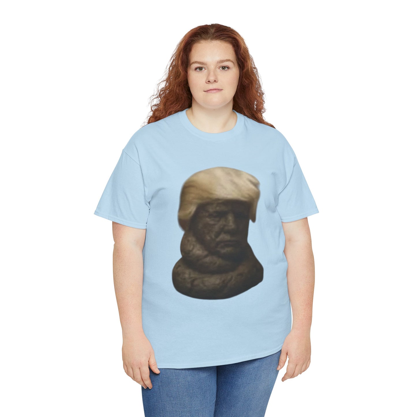 Graphic Tee — Bronze Bust Illustration T‑Shirt