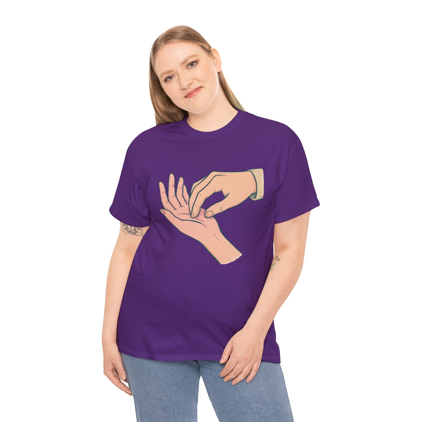 T-Shirt - Gentle Palm Reading Illustration Tee