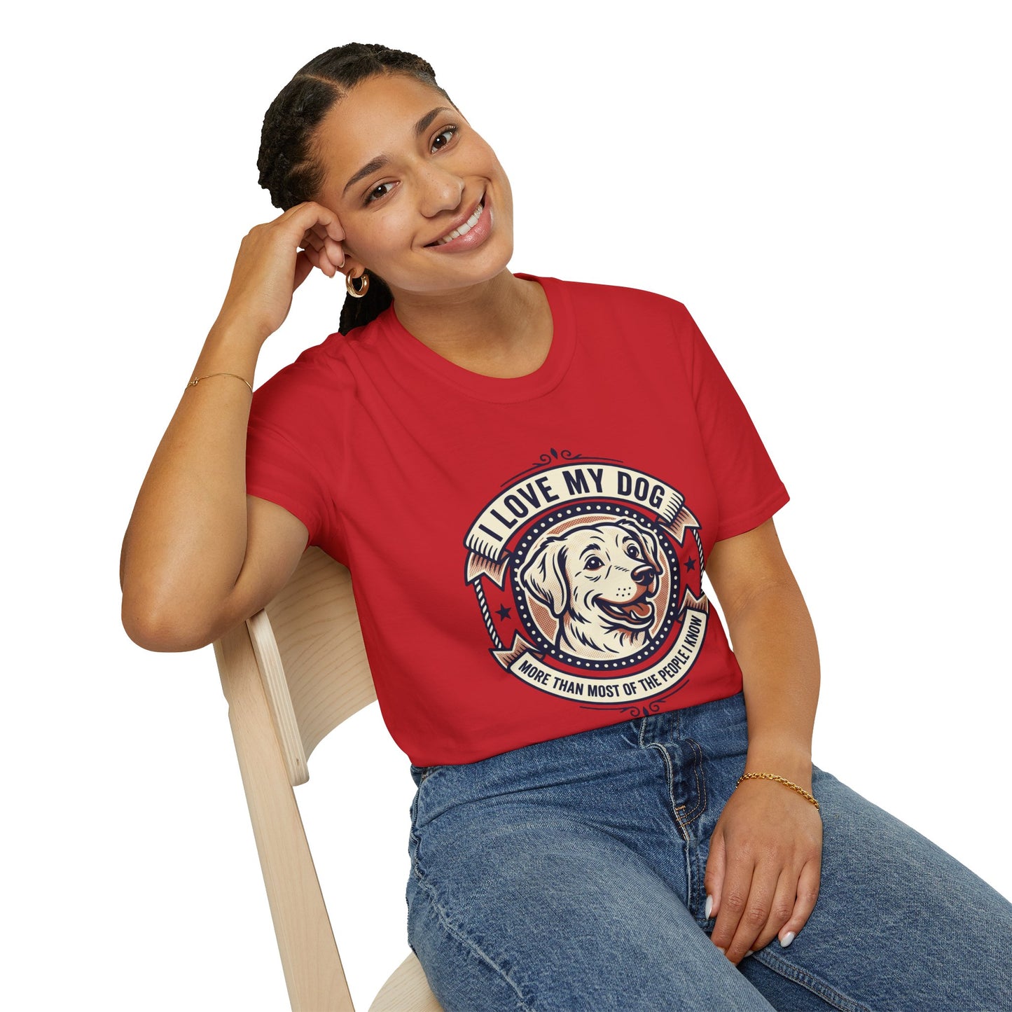 I Love My Dog T-Shirt – Retro Dog Lover Tee ("I Love My Dog More Than Most of the People I Know")