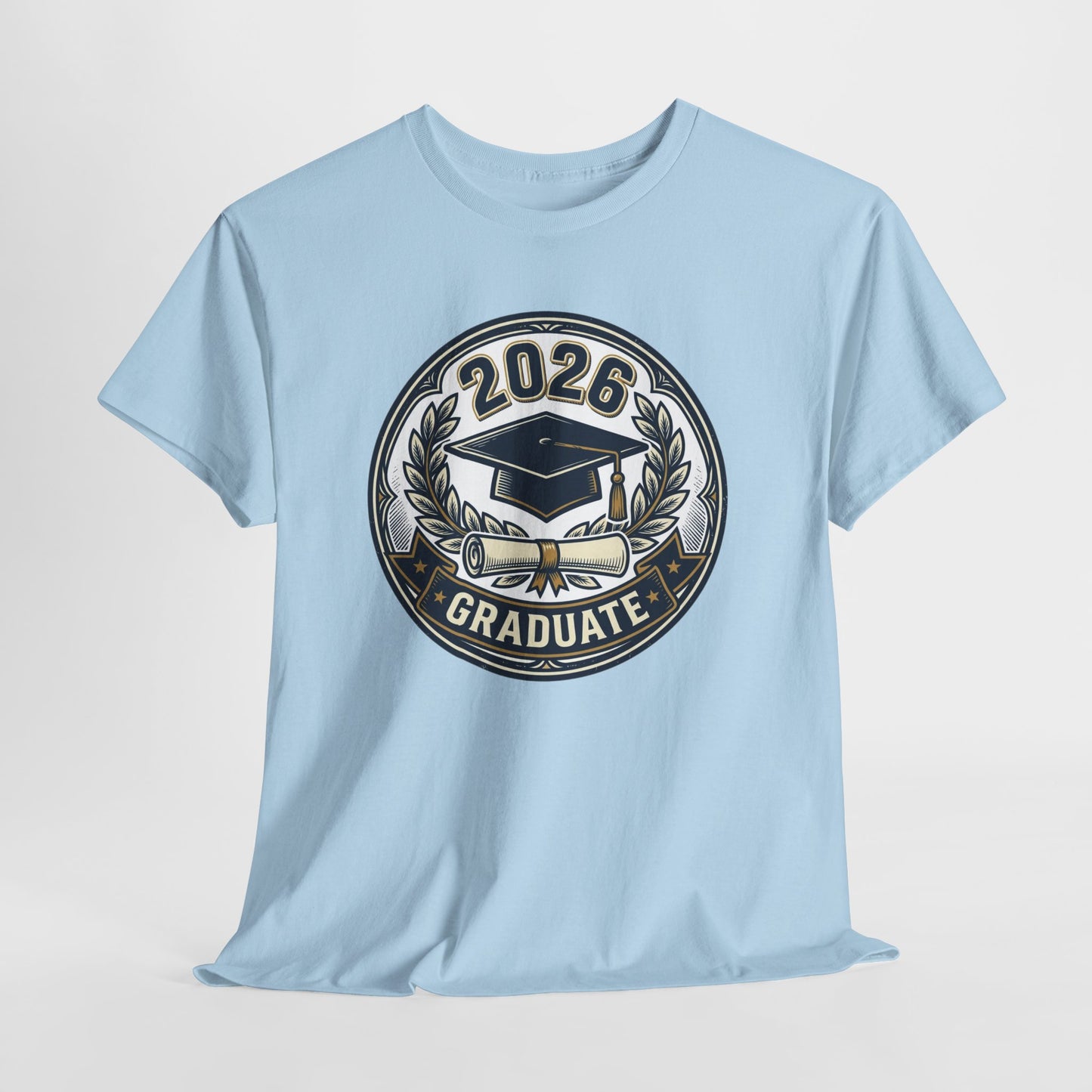 2026 Graduate T-Shirt — Graduation Cap Emblem Tee