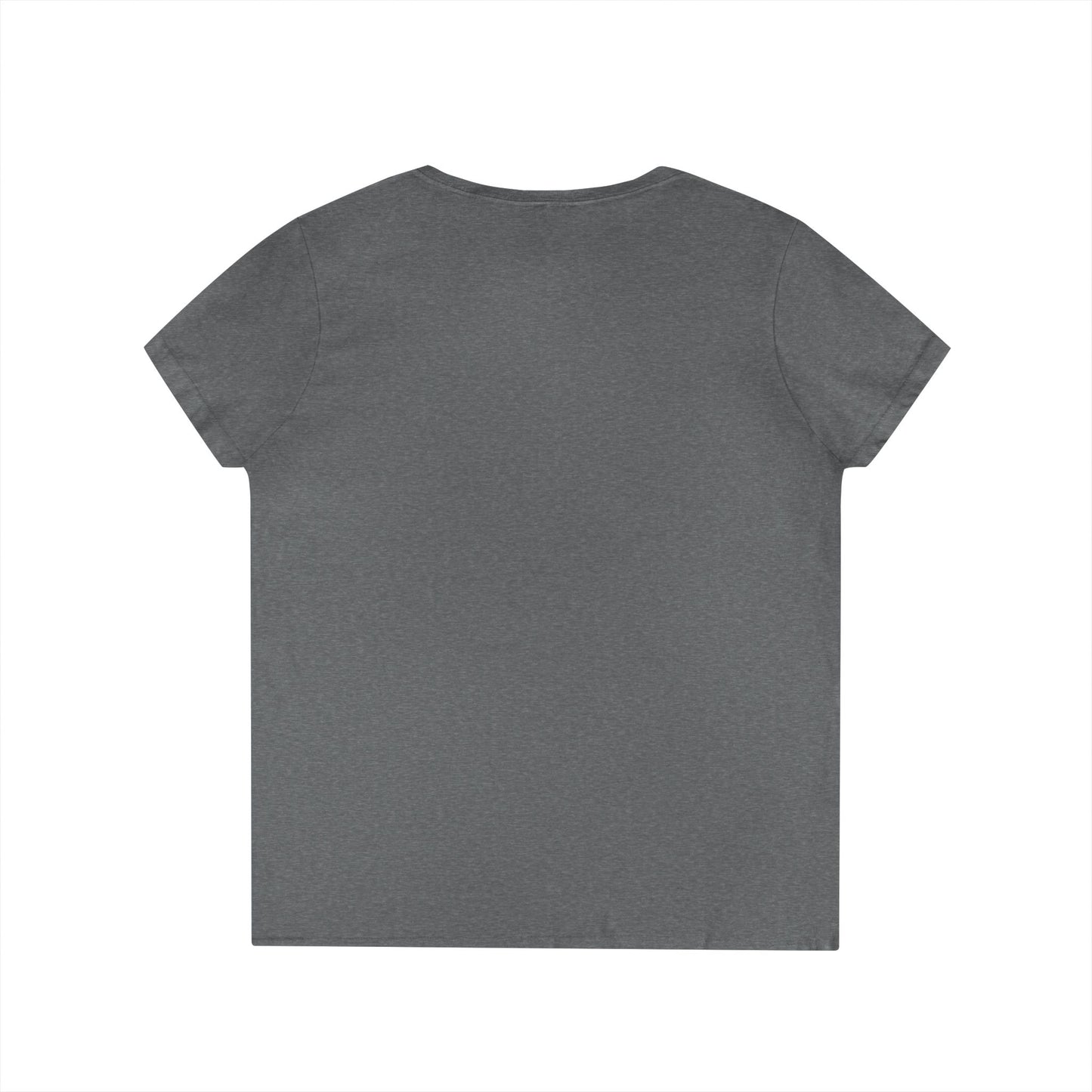 Ladies' V-Neck T-Shirt — "Little Men with Big Trucks" Cute Retro Truck Tee for Kids & Moms Printify