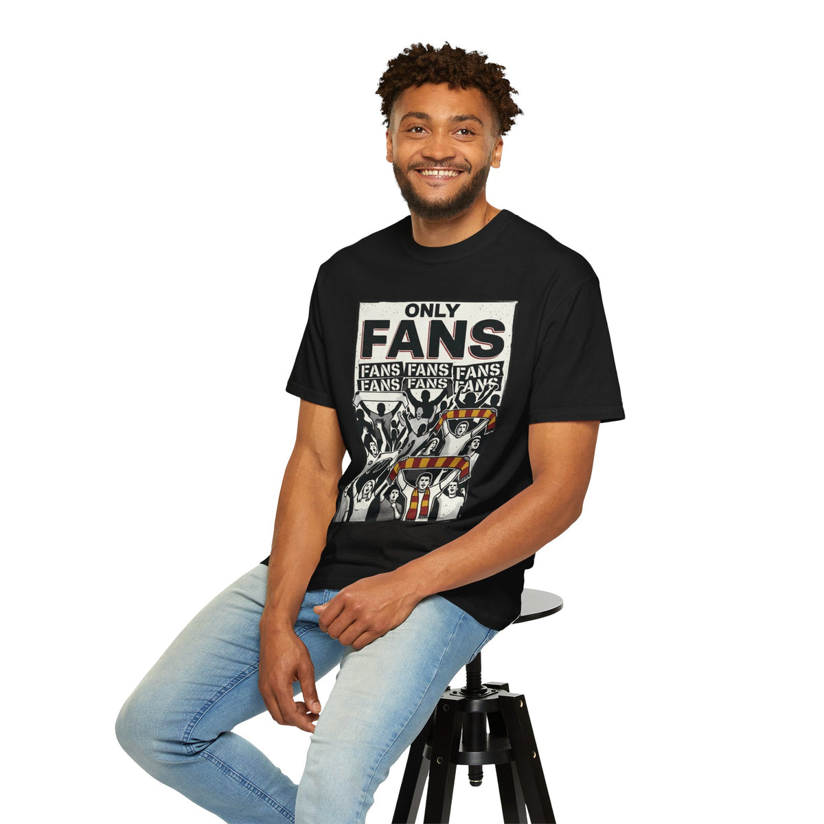 Only Fans Crowd Graphic T-Shirt — Vintage Sports Fan Tee