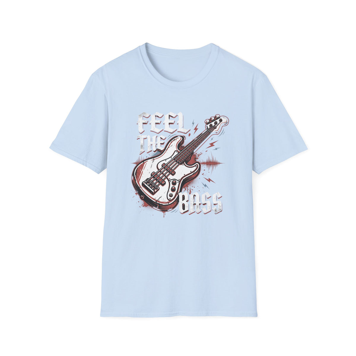 Bass Guitar Graphic T-Shirt — Rock Music Tee ("Bass Player")