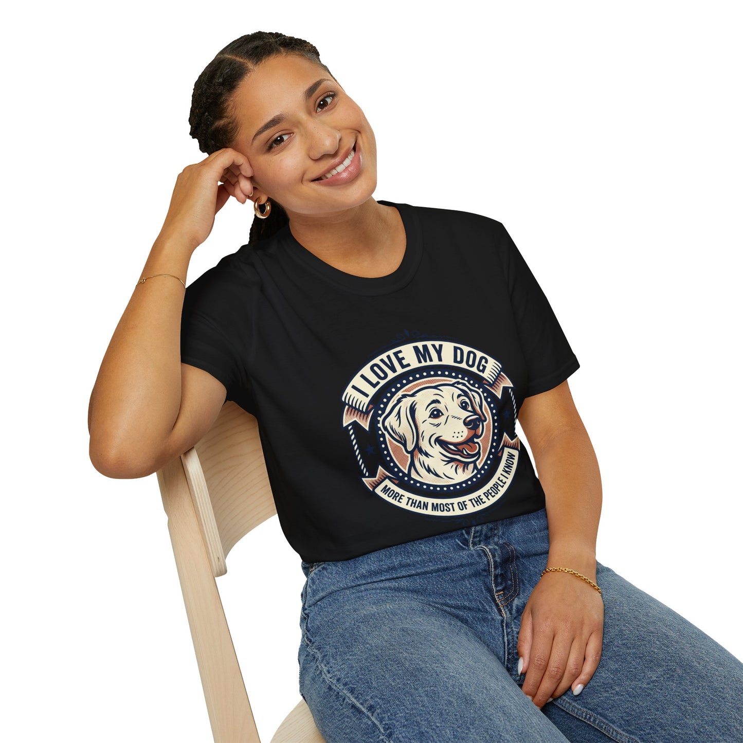 I Love My Dog T-Shirt – Retro Dog Lover Tee ("I Love My Dog More Than Most of the People I Know")