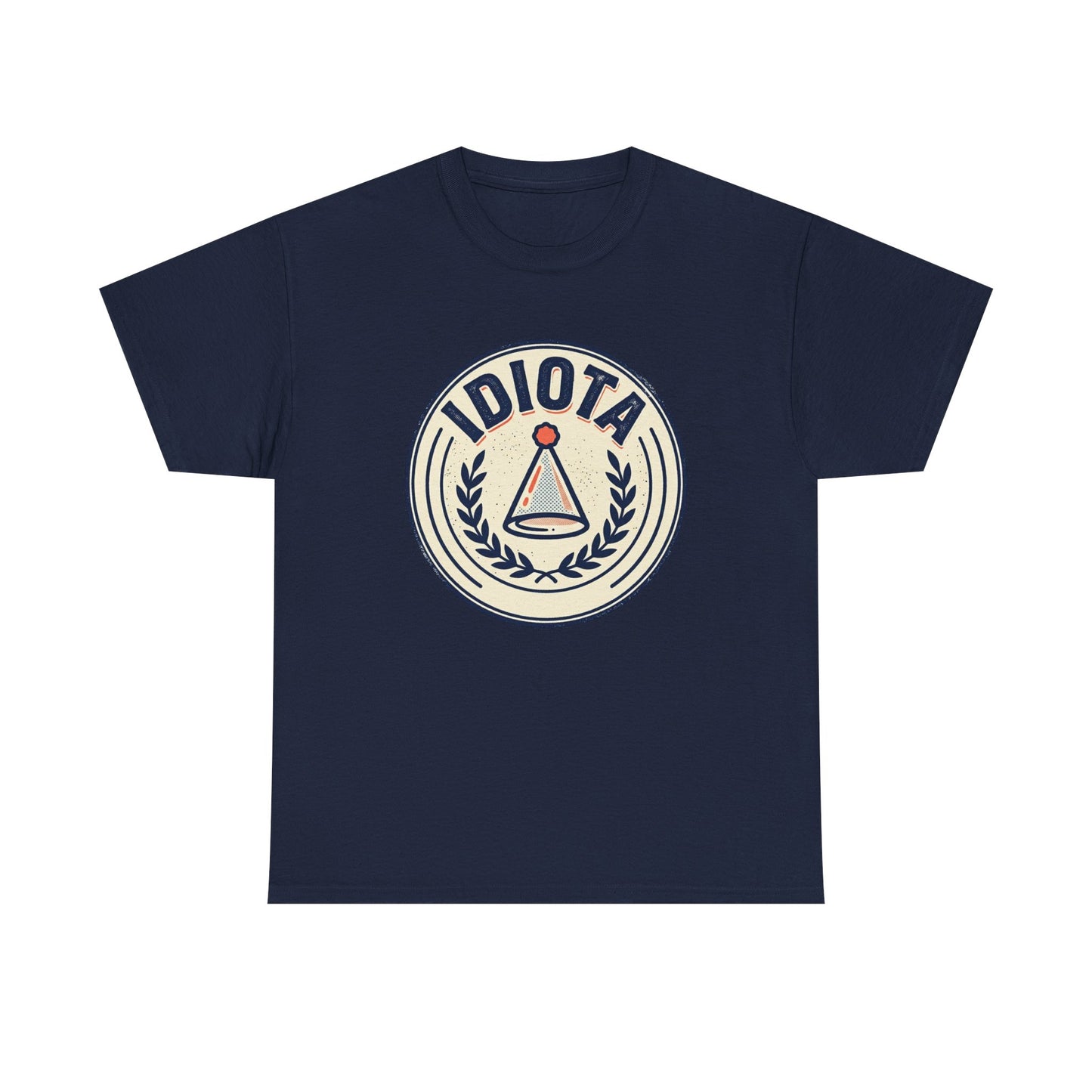 Idiota Crest T-Shirt — Vintage Emblem Graphic Tee