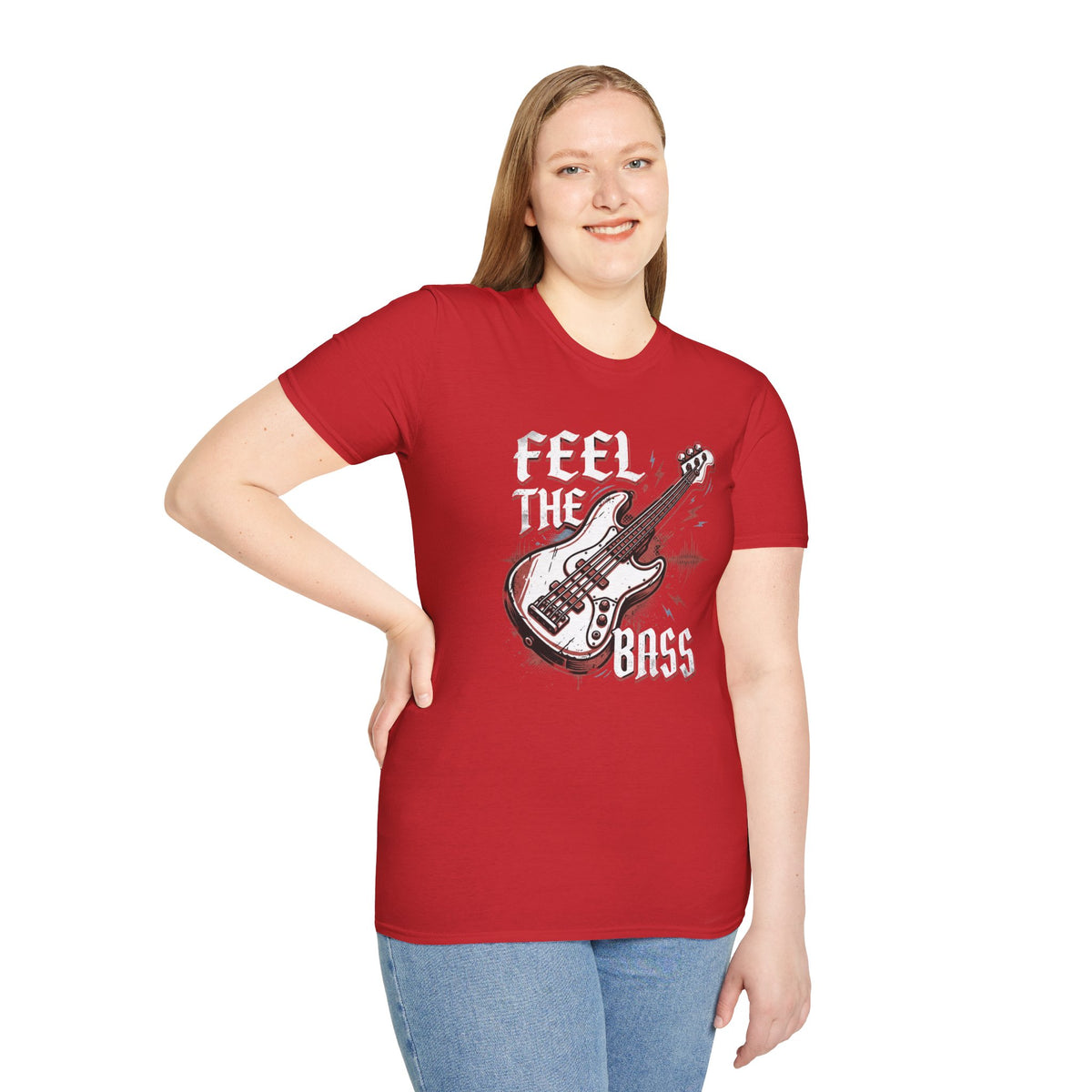 Bass Guitar Graphic T-Shirt — Rock Music Tee ("Bass Player")