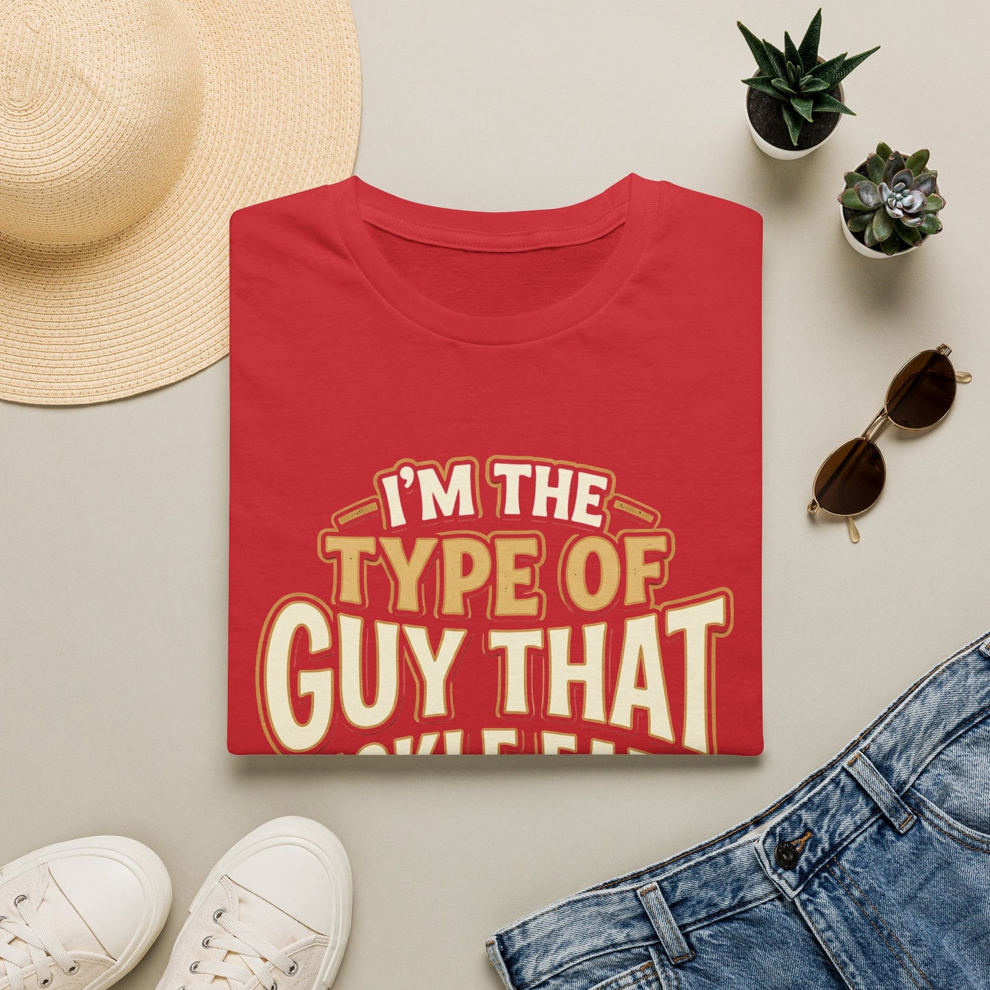 I'm The Type Of Guy That Tickle Ears T-Shirt — Funny Novelty Graphic Tee