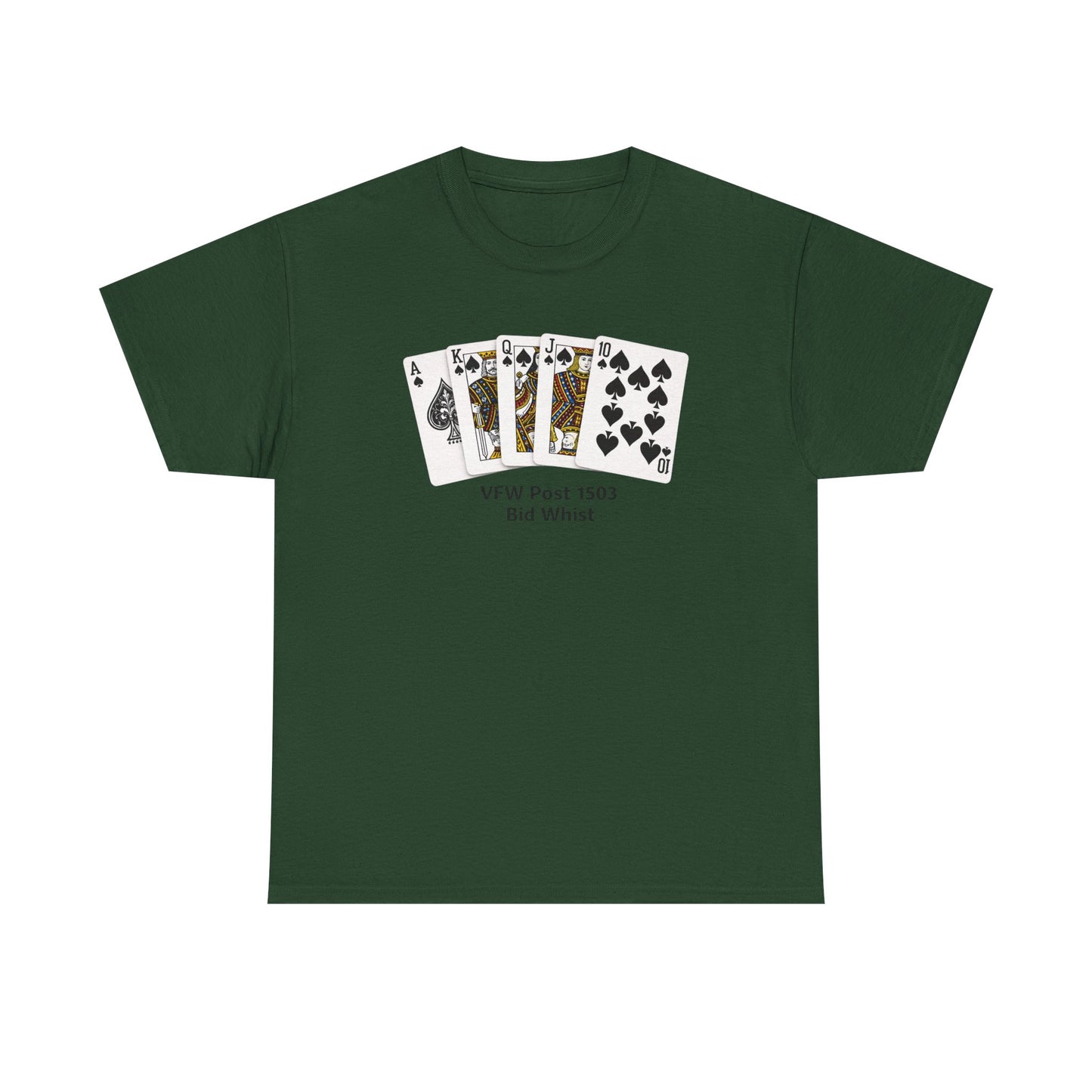 Bid Whist Card Tee — VFW Post 1501 Poker Night T-Shirt