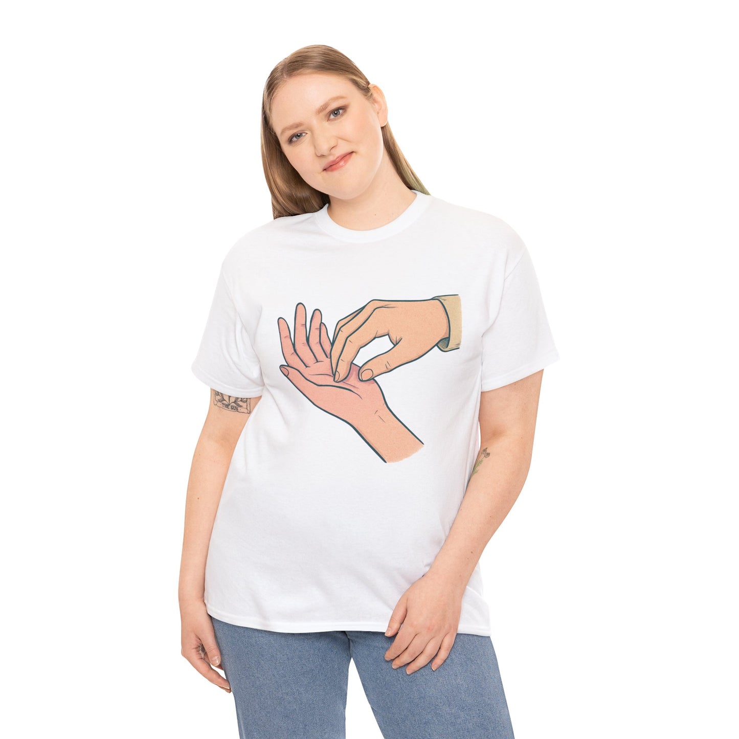 T-Shirt - Gentle Palm Reading Illustration Tee