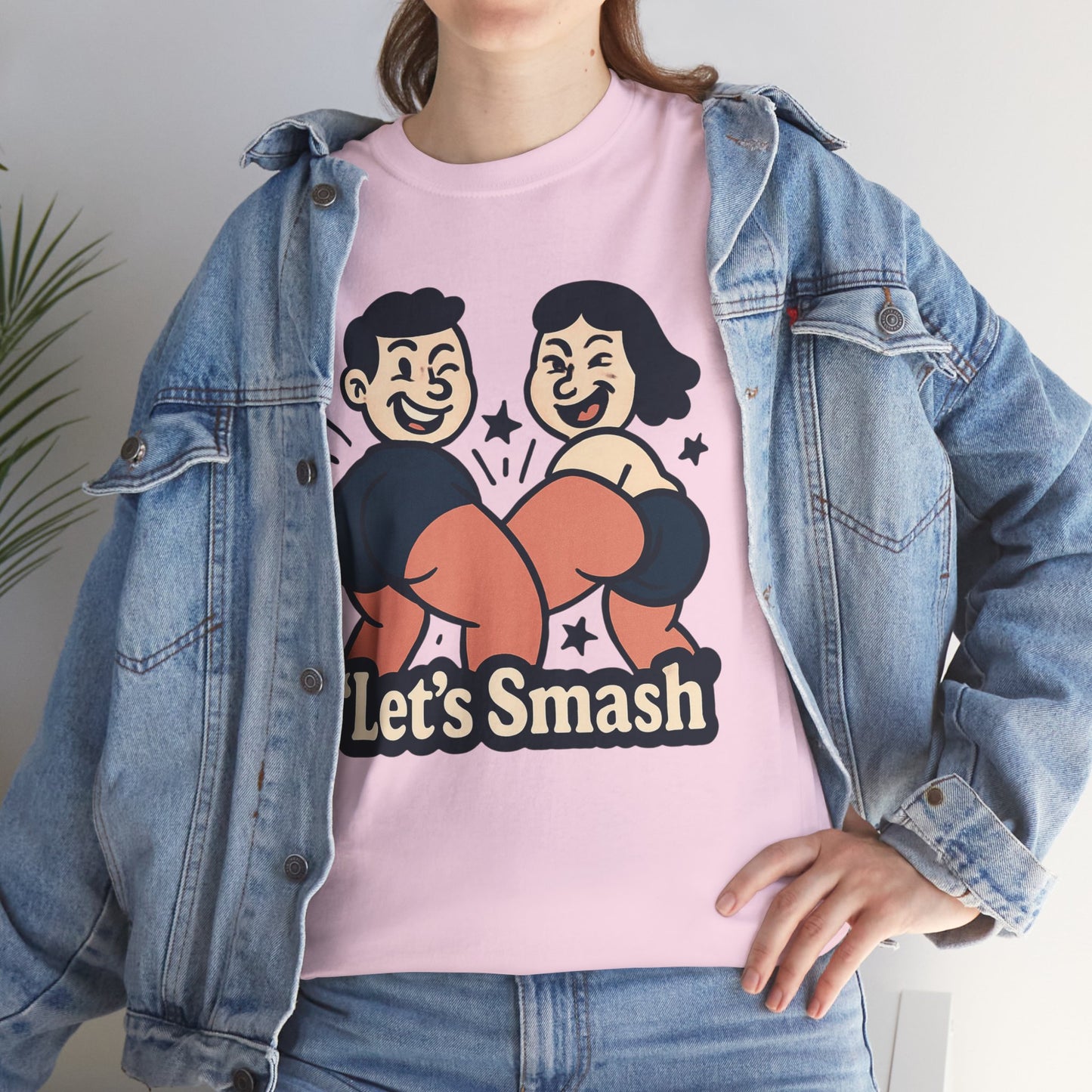 Let's Smash Tee — Retro Couples Valentine's T-Shirt