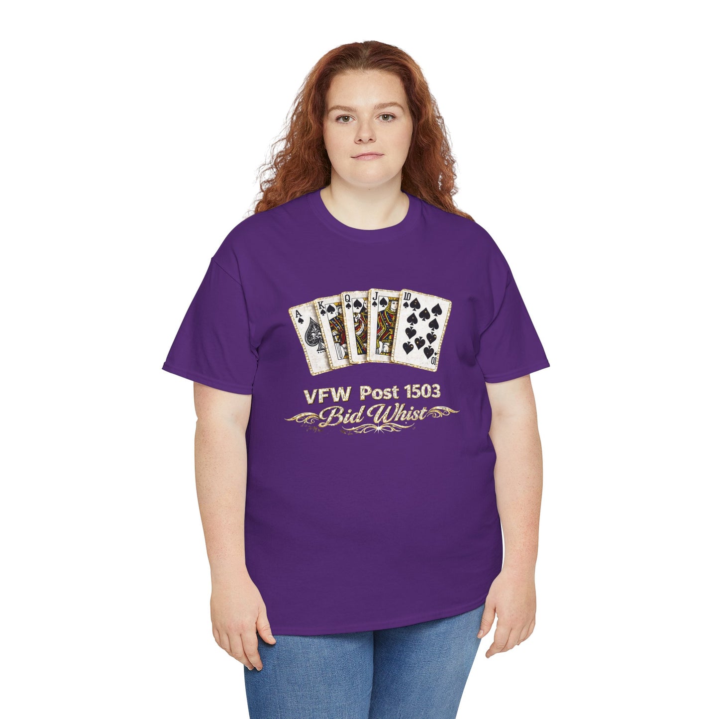 Veterans VFW Poker Night Tee – "VFW Post 1503" Playing Cards Design