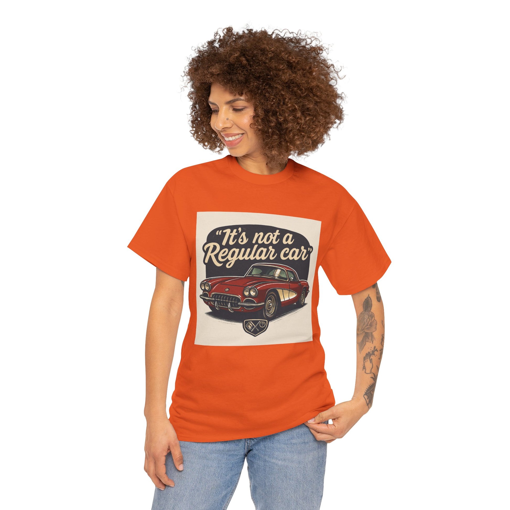 Classic Car Tee — "It's Not a Regular Car" Vintage Muscle Car Shirt Printify