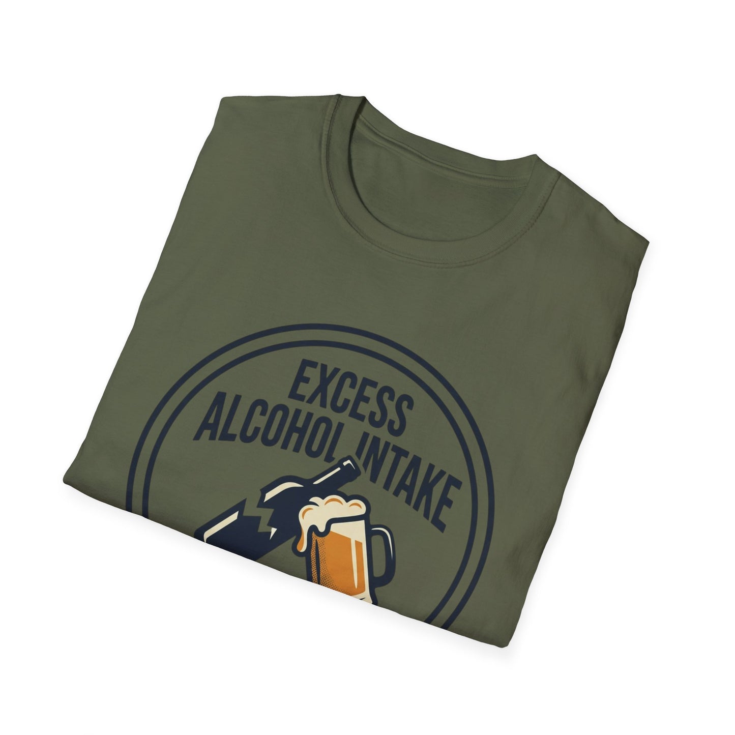 "Excess Alcohol Intake: Handle With Caution" Graphic Tee