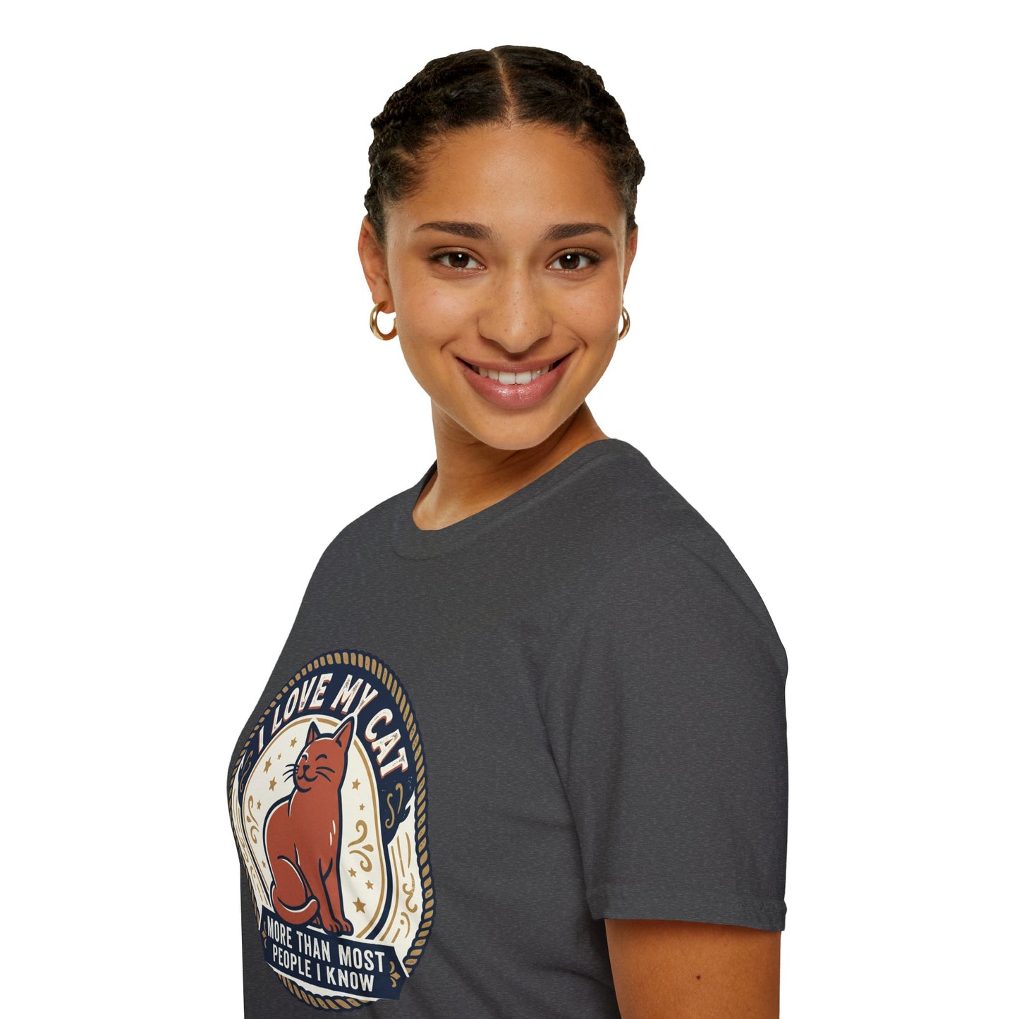 I Love My Cat T-Shirt — "I Love My Cat More Than Most People I Know" Cat Lover Tee