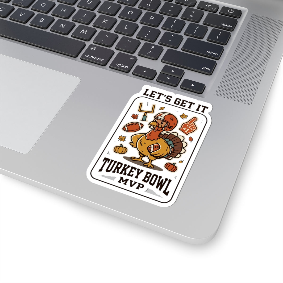 Turkey Bowl MVP Sticker | Thanksgiving football, fall turkey decal