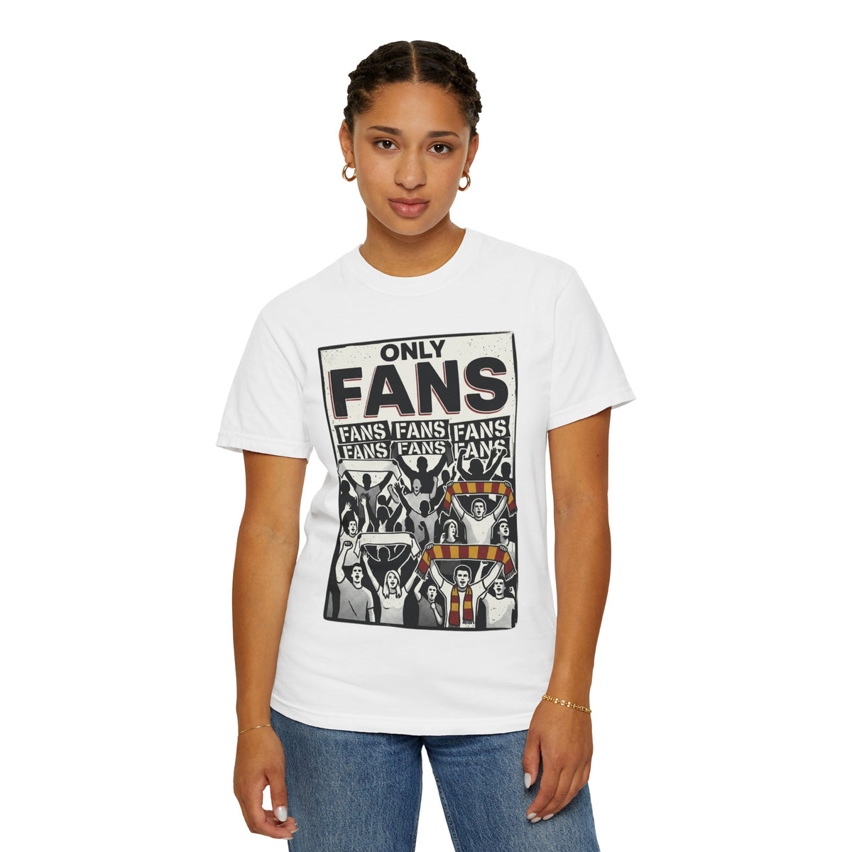 Only Fans Crowd Graphic T-Shirt — Vintage Sports Fan Tee