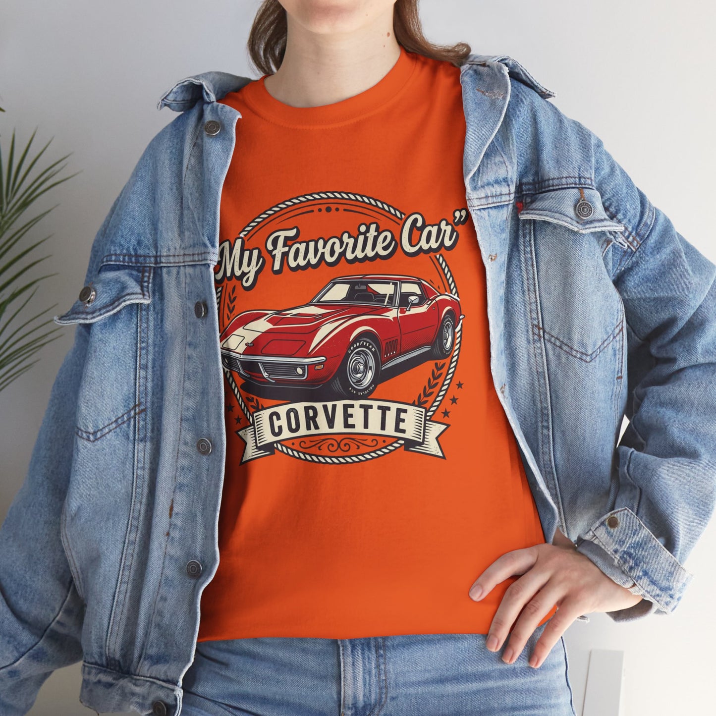 Corvette 'My Favorite Car' Classic Muscle Tee Printify