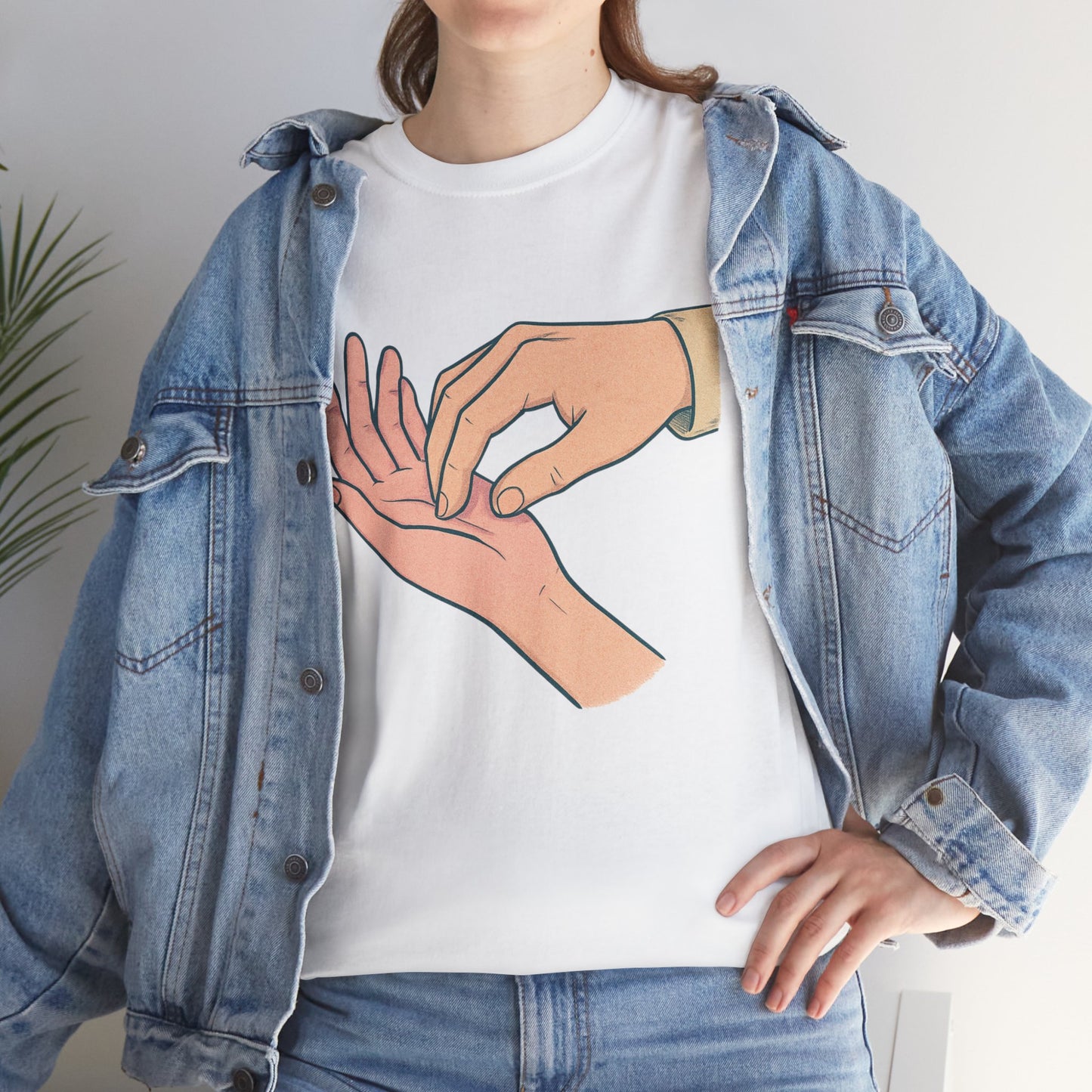 T-Shirt - Gentle Palm Reading Illustration Tee