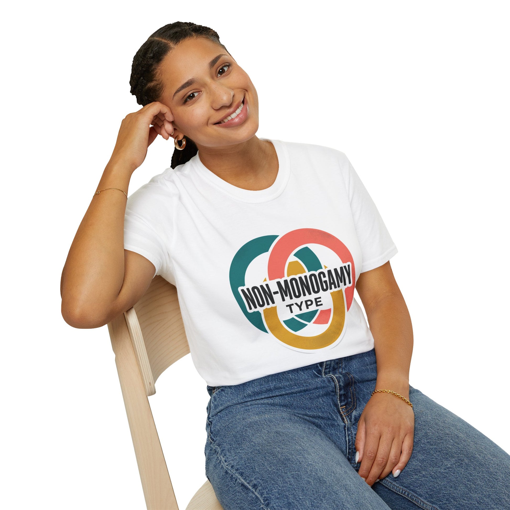 Non-Monogamy Type T-Shirt — Retro Polyamory Pride Tee Printify
