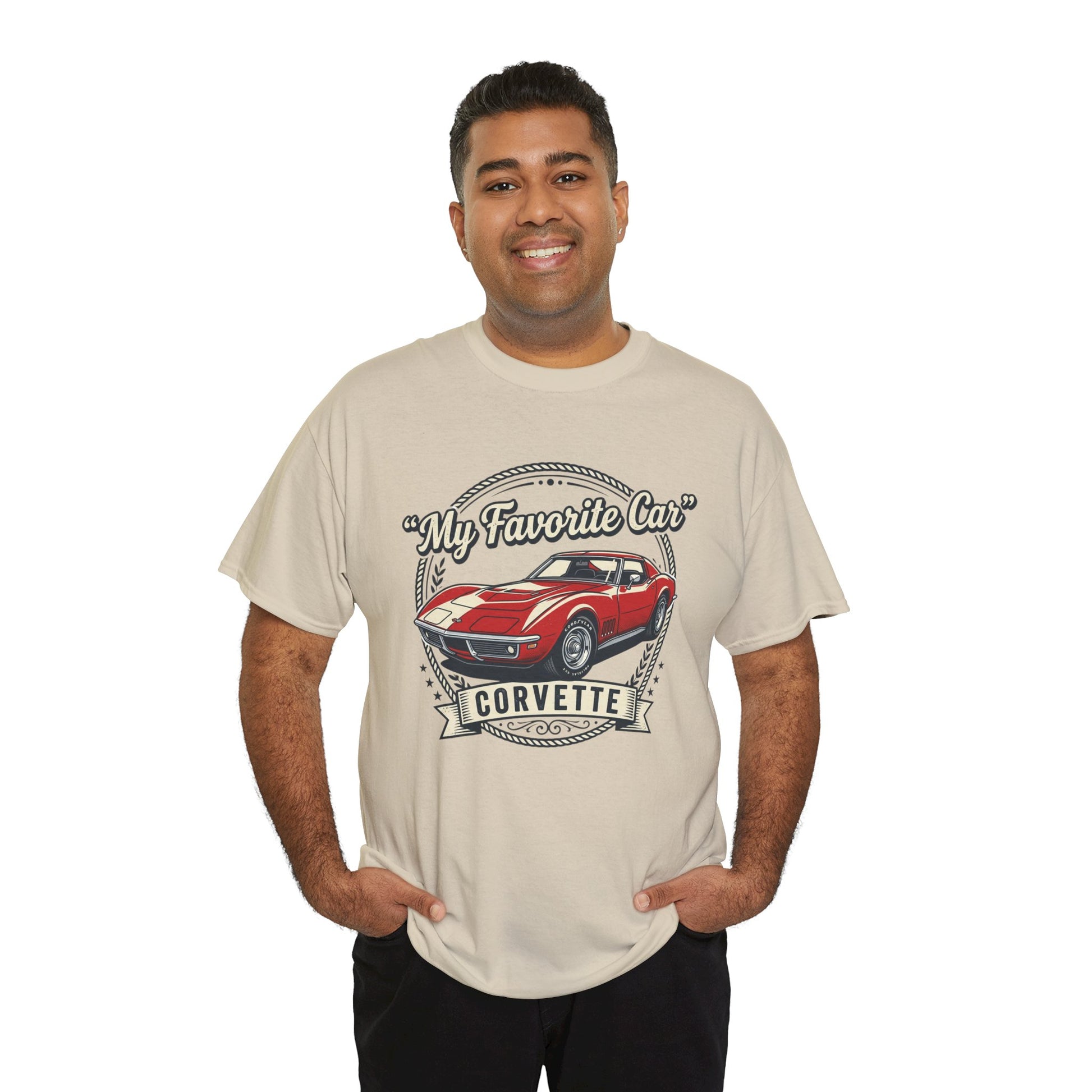 Corvette 'My Favorite Car' Classic Muscle Tee Printify
