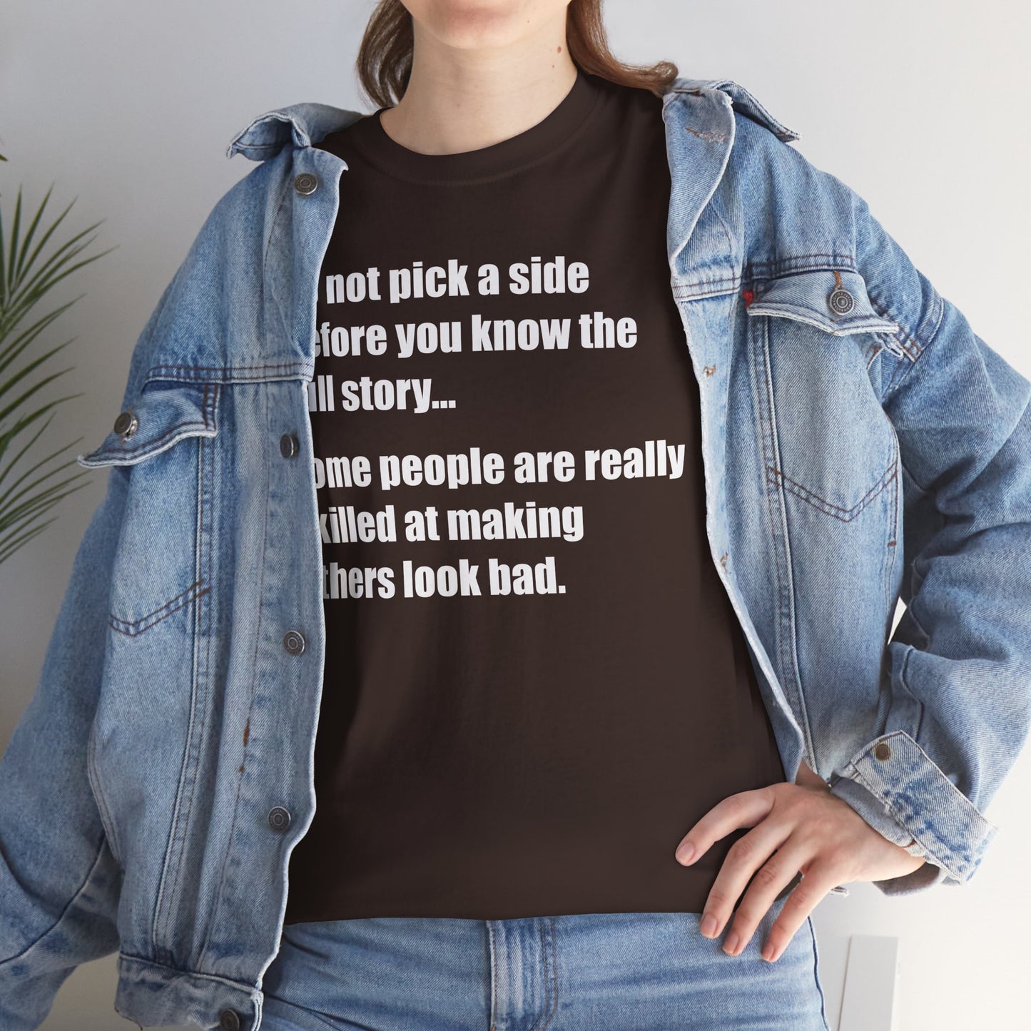 Don't pick a side before you know