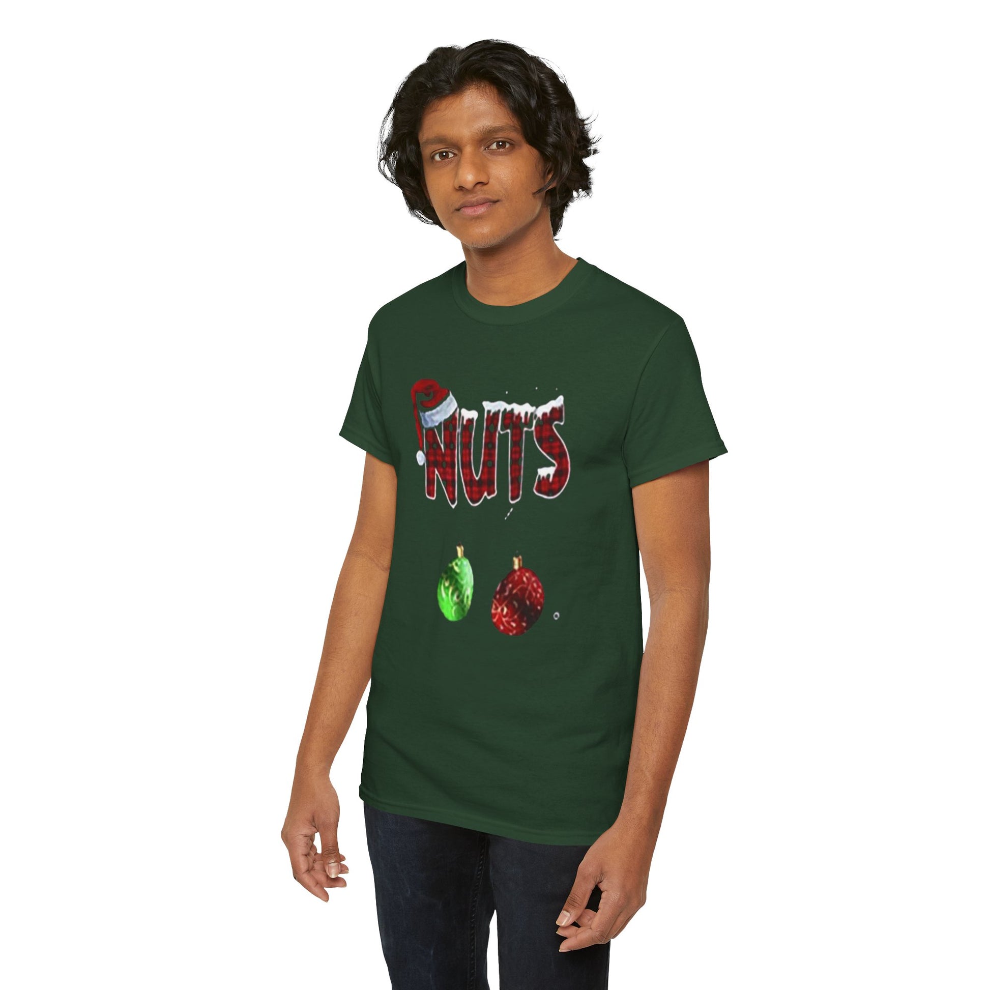 Holiday 'Nuts' Tee — Funny Christmas Ornament Graphic T-Shirt Printify