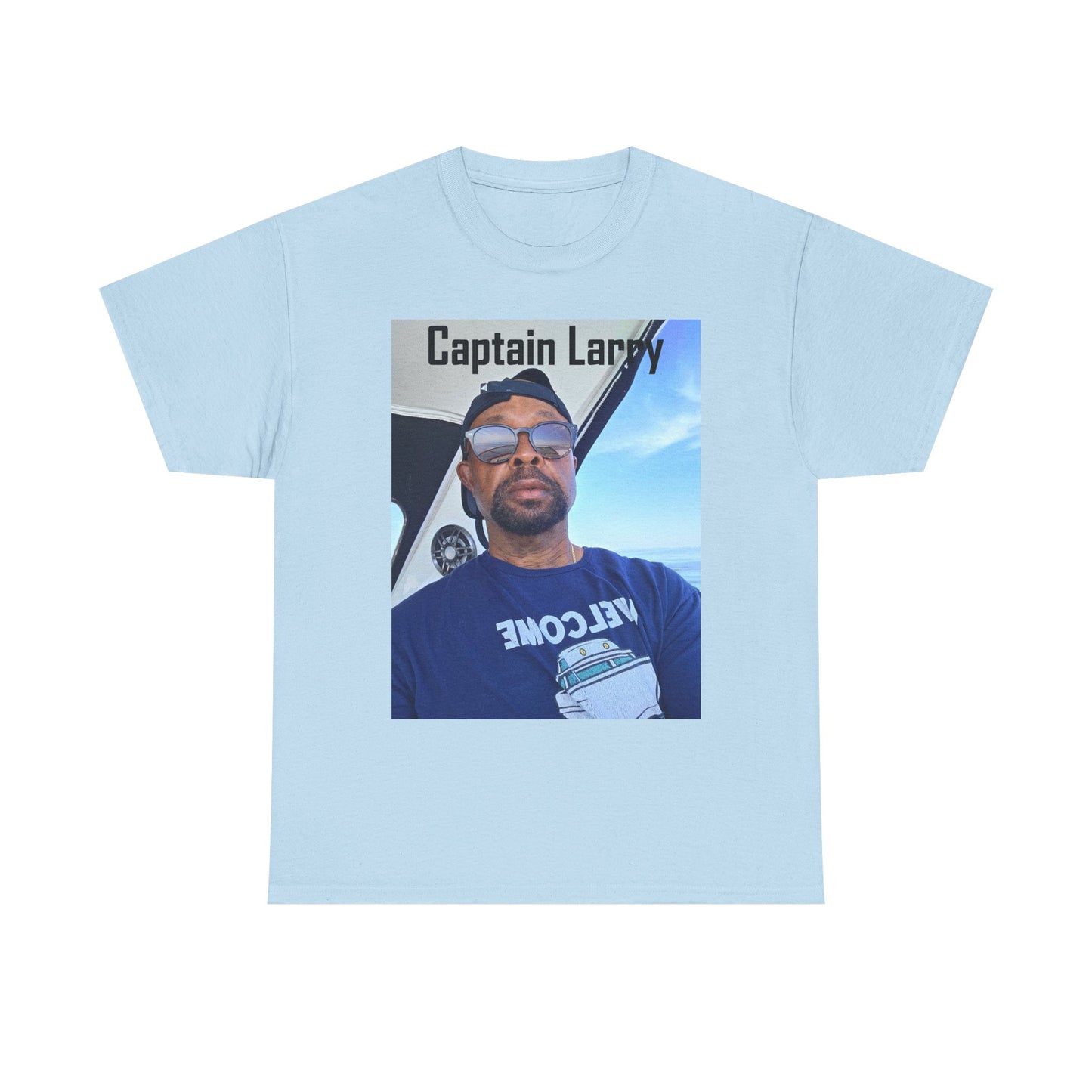 Custom Photo Print T-Shirt — Personalized Selfie Tee ("Welcome" Coffee Graphic) Printify