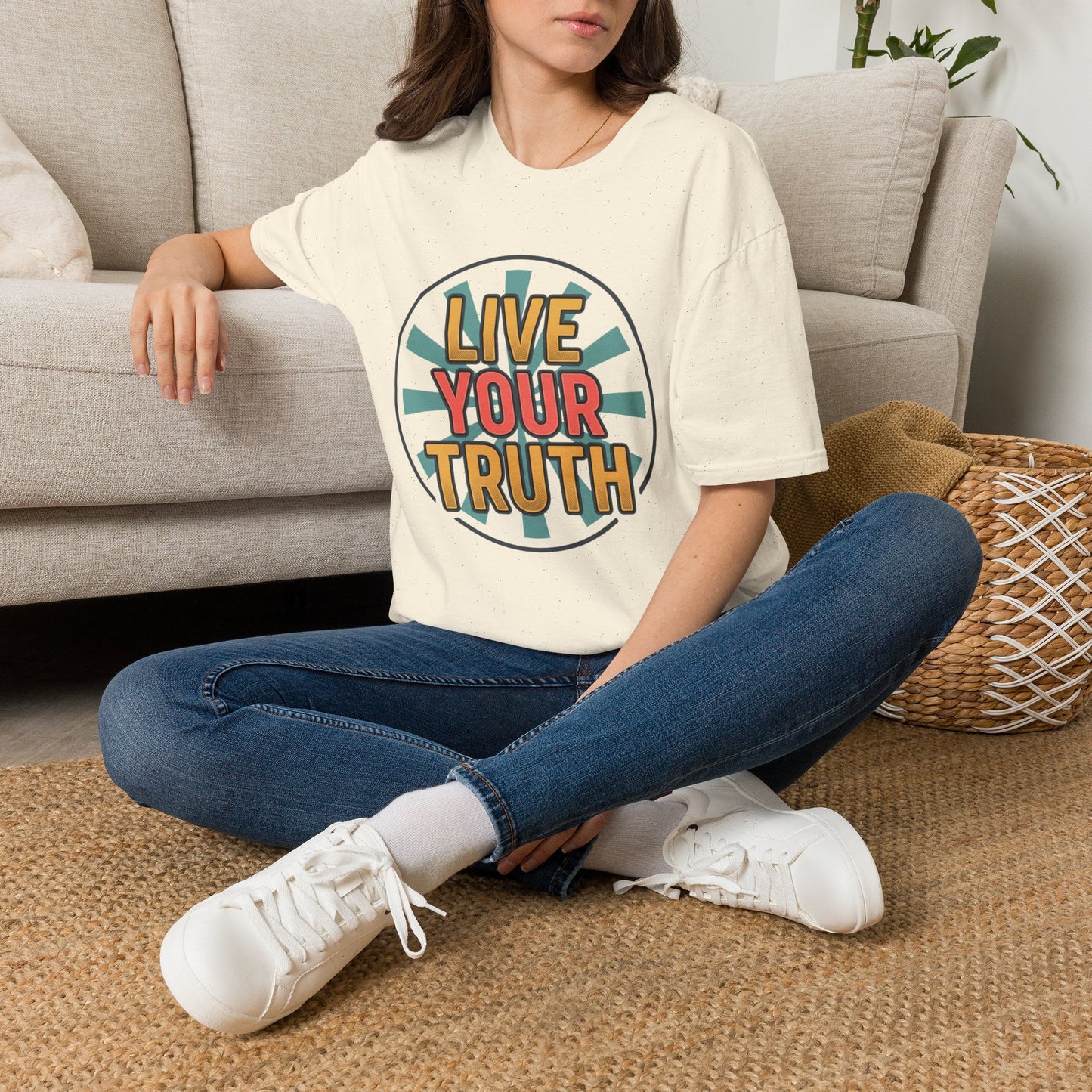 Live Your Truth T-Shirt — Retro Inspirational Graphic Tee