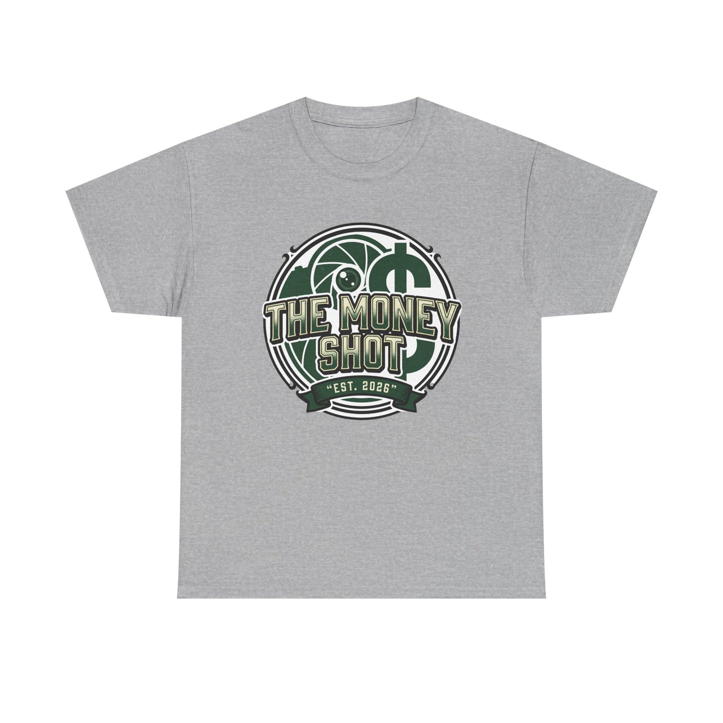 The Money Shot Graphic Tee — Retro Dollar Logo T-Shirt
