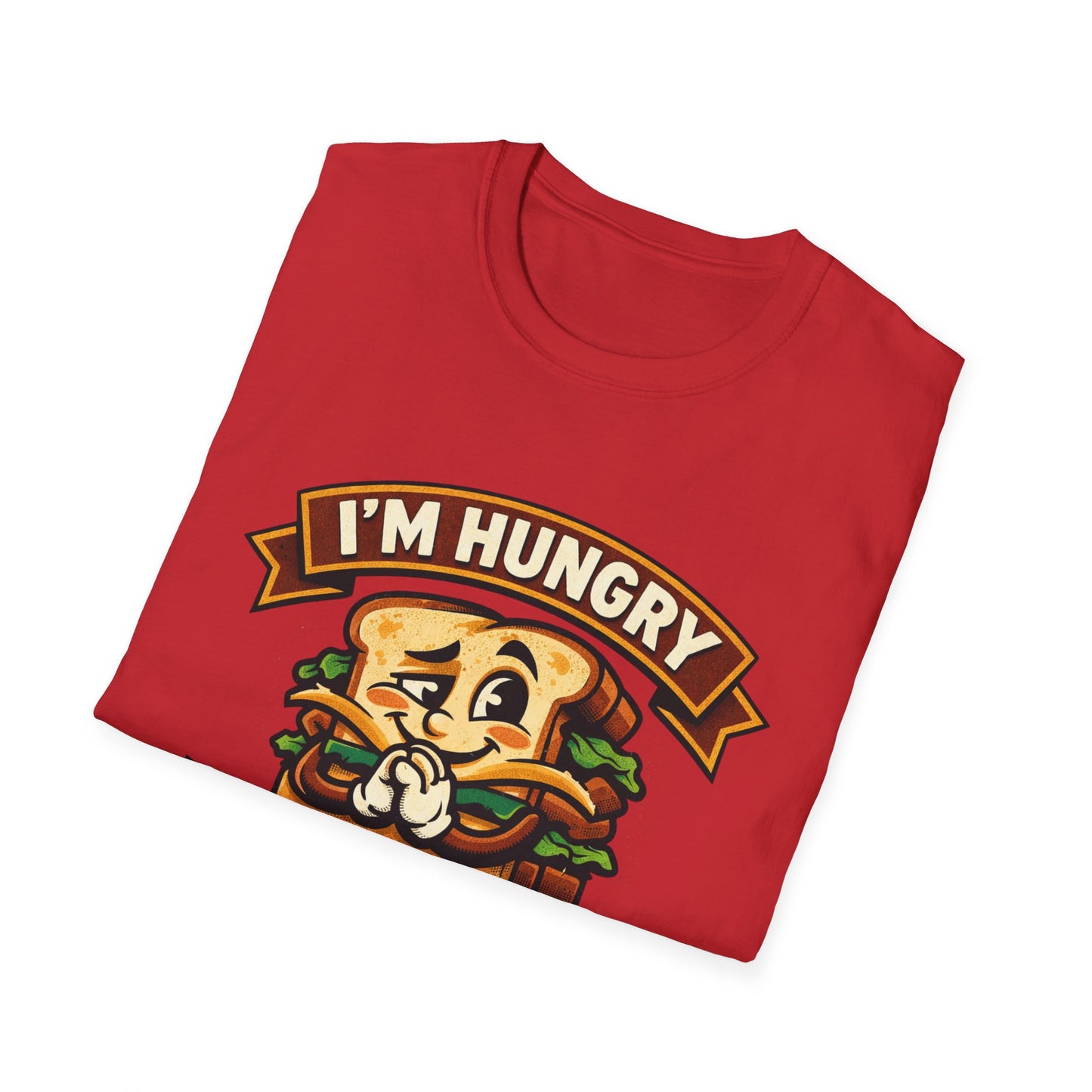 I'm Hungry Burger Graphic T-Shirt — "Do You Feel Buying Me Some Food?" Funny Foodie Tee