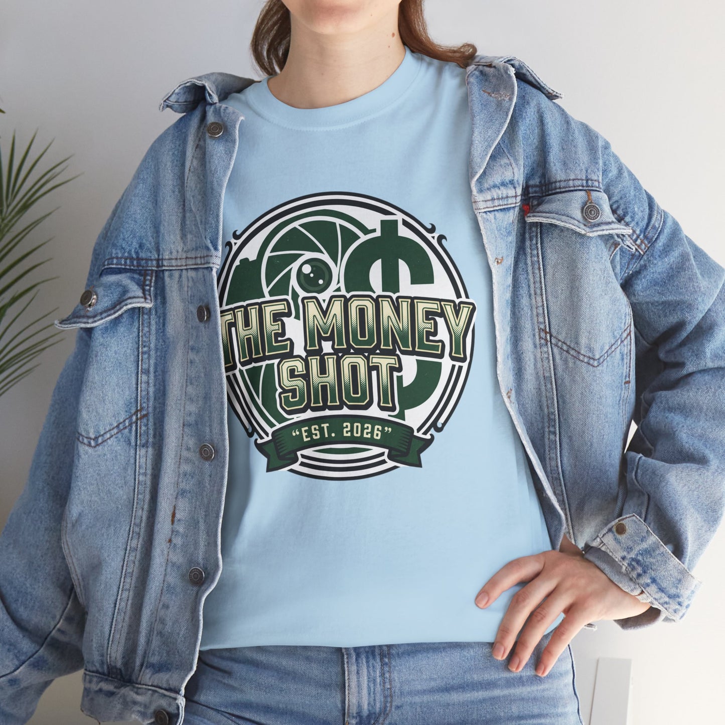 The Money Shot Graphic Tee — Retro Dollar Logo T-Shirt
