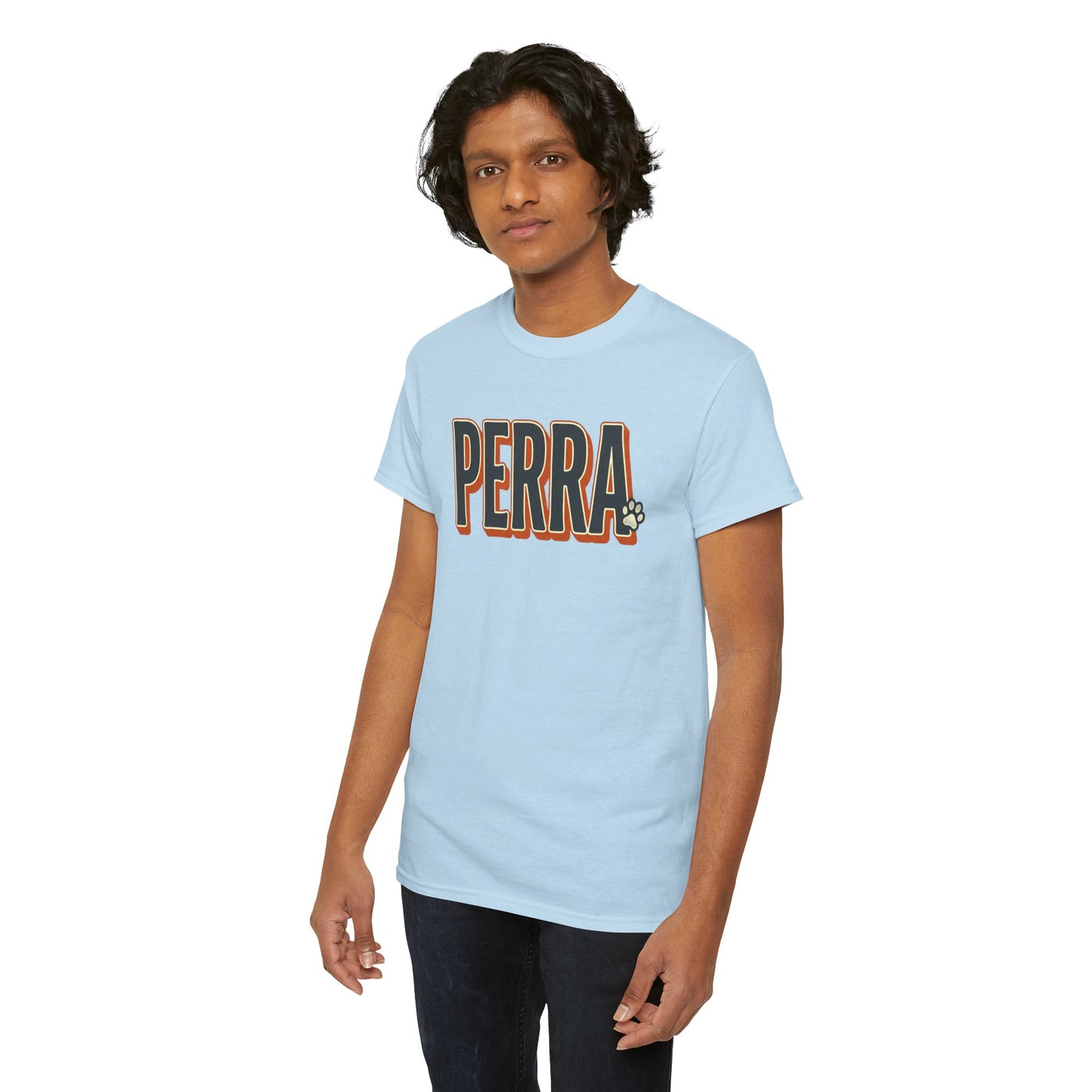 Perra Graphic Tee – Bold Retro Lettering T-Shirt