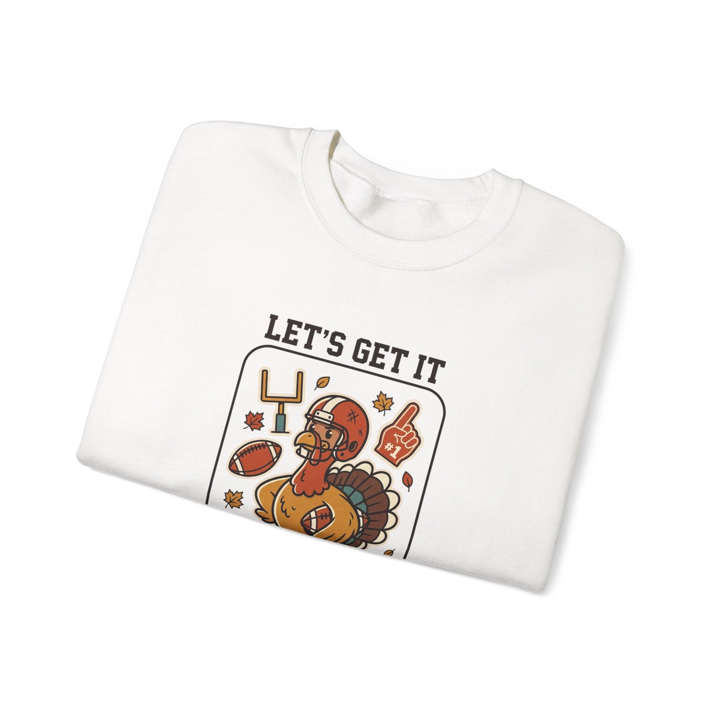 Turkey Bowl MVP Crewneck Sweatshirt | Thanksgiving Football Turkey, Fall Game Day
