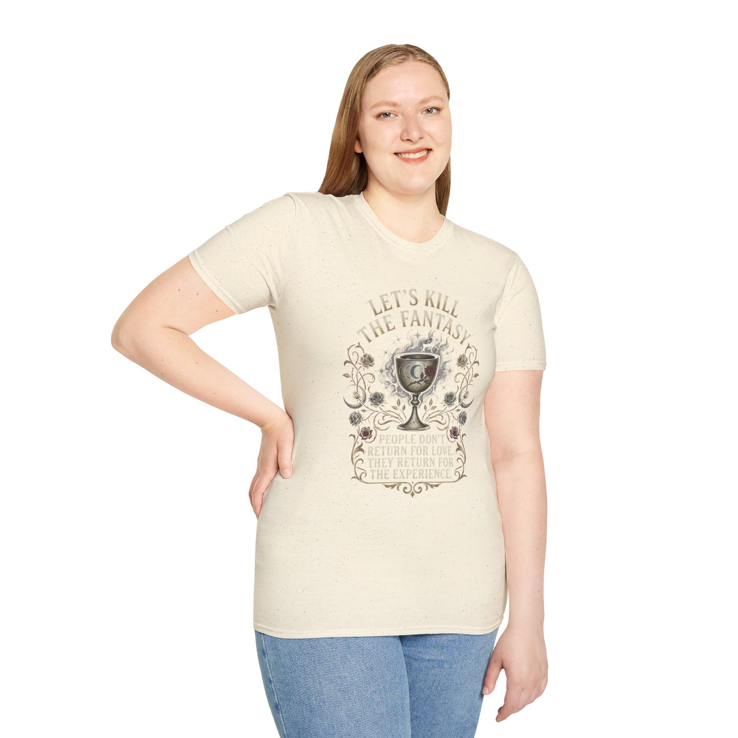 Let's Kill the Fantasy T‑Shirt — Dark Gothic Chalice Design
