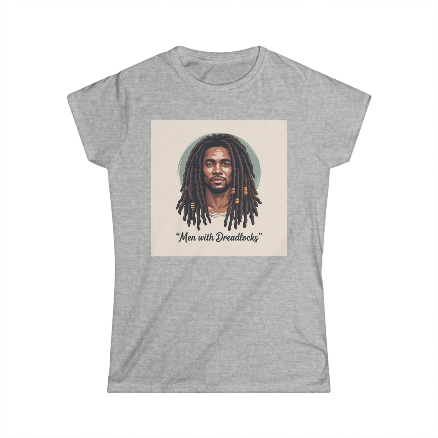 Dreadlocks Portrait Tee — "Men with Dreadlocks" Graphic Women's Shirt Printify
