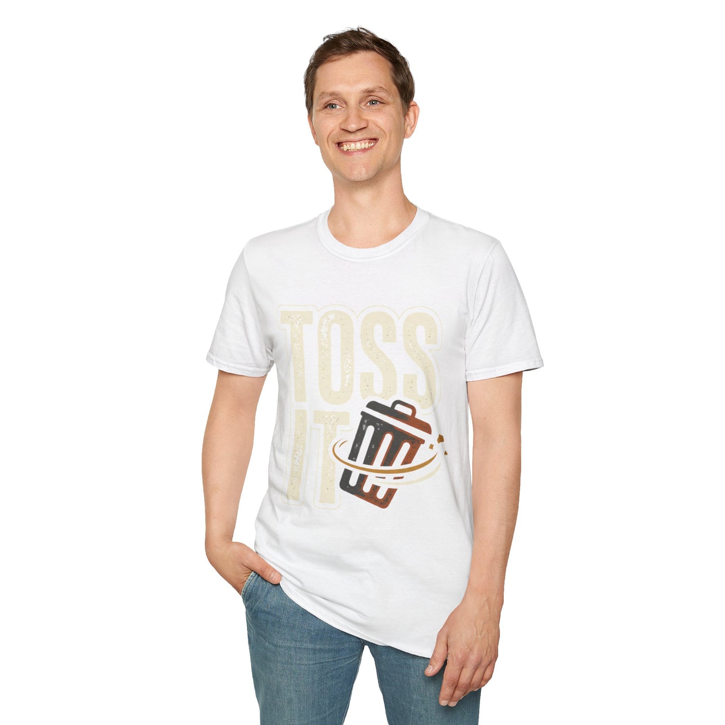 Toss It Graphic T‑Shirt — Casual Recycling / Trash Toss Tee