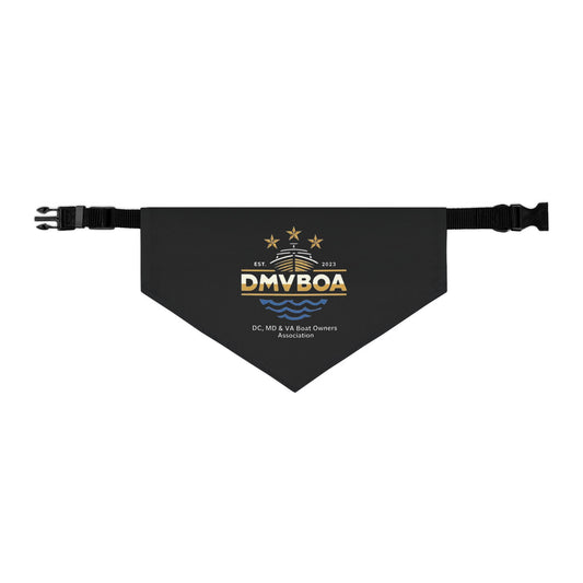 Pet Bandana Collar — DMVBOA Logo Dog Bandana for Waterfront & Boating Fans