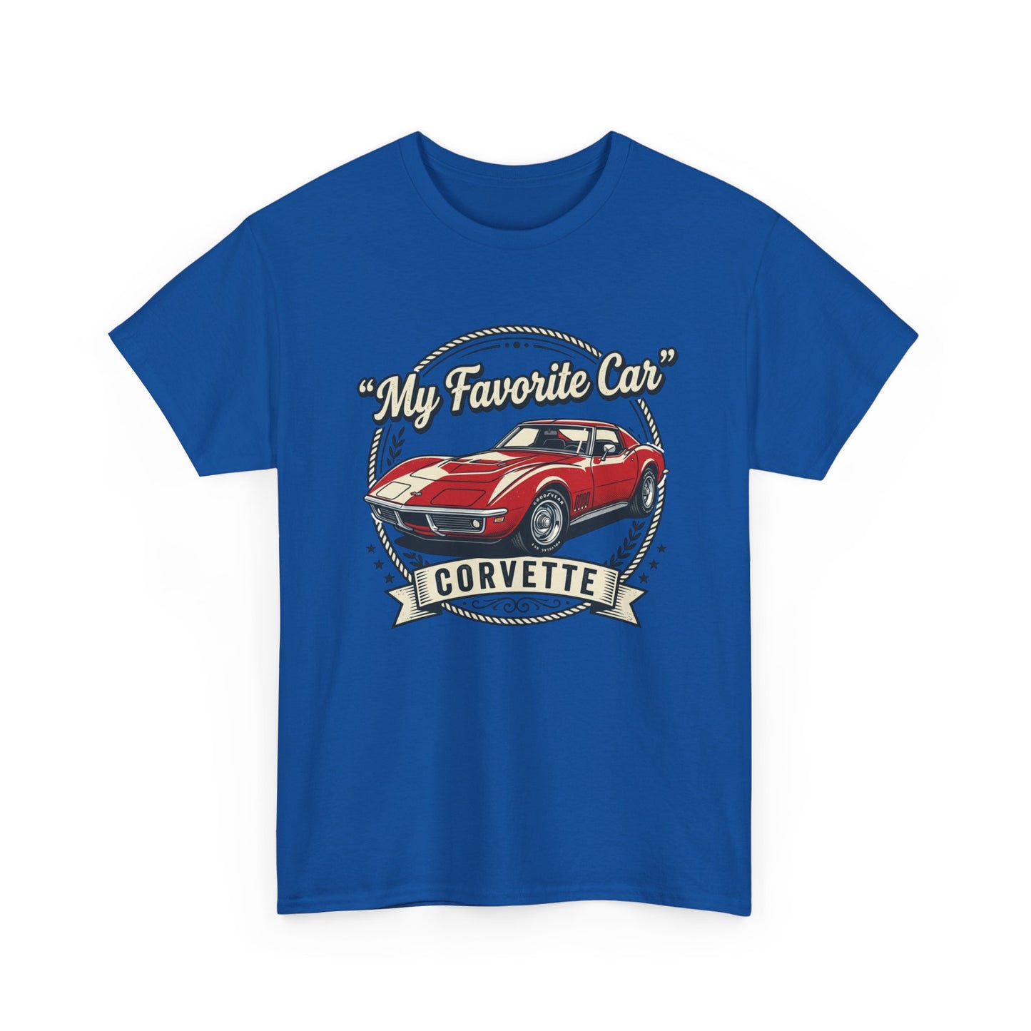 Corvette 'My Favorite Car' Classic Muscle Tee Printify