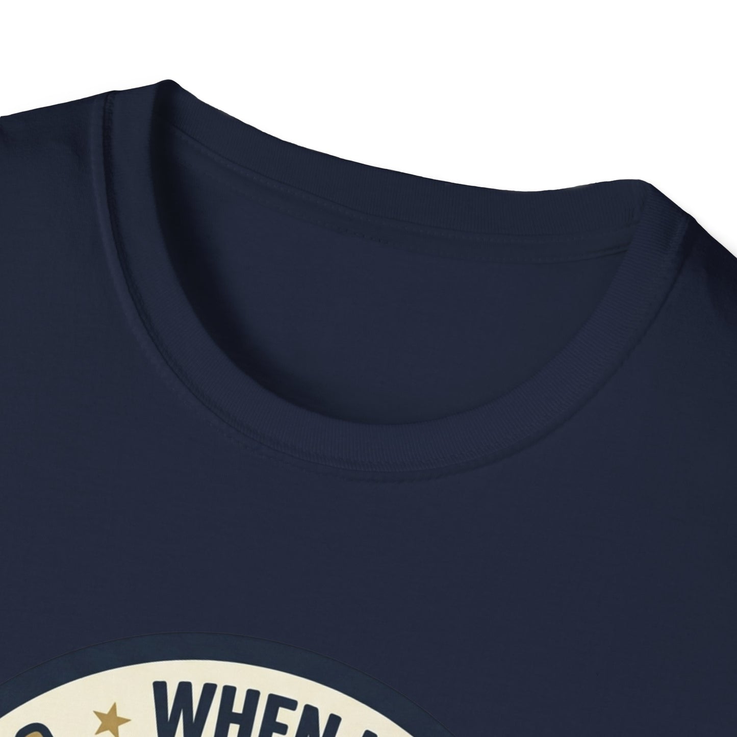 Golf Humor T-Shirt — "When I Hit Hard It May Go In The Wrong Hole" Vintage Golf Joke Tee